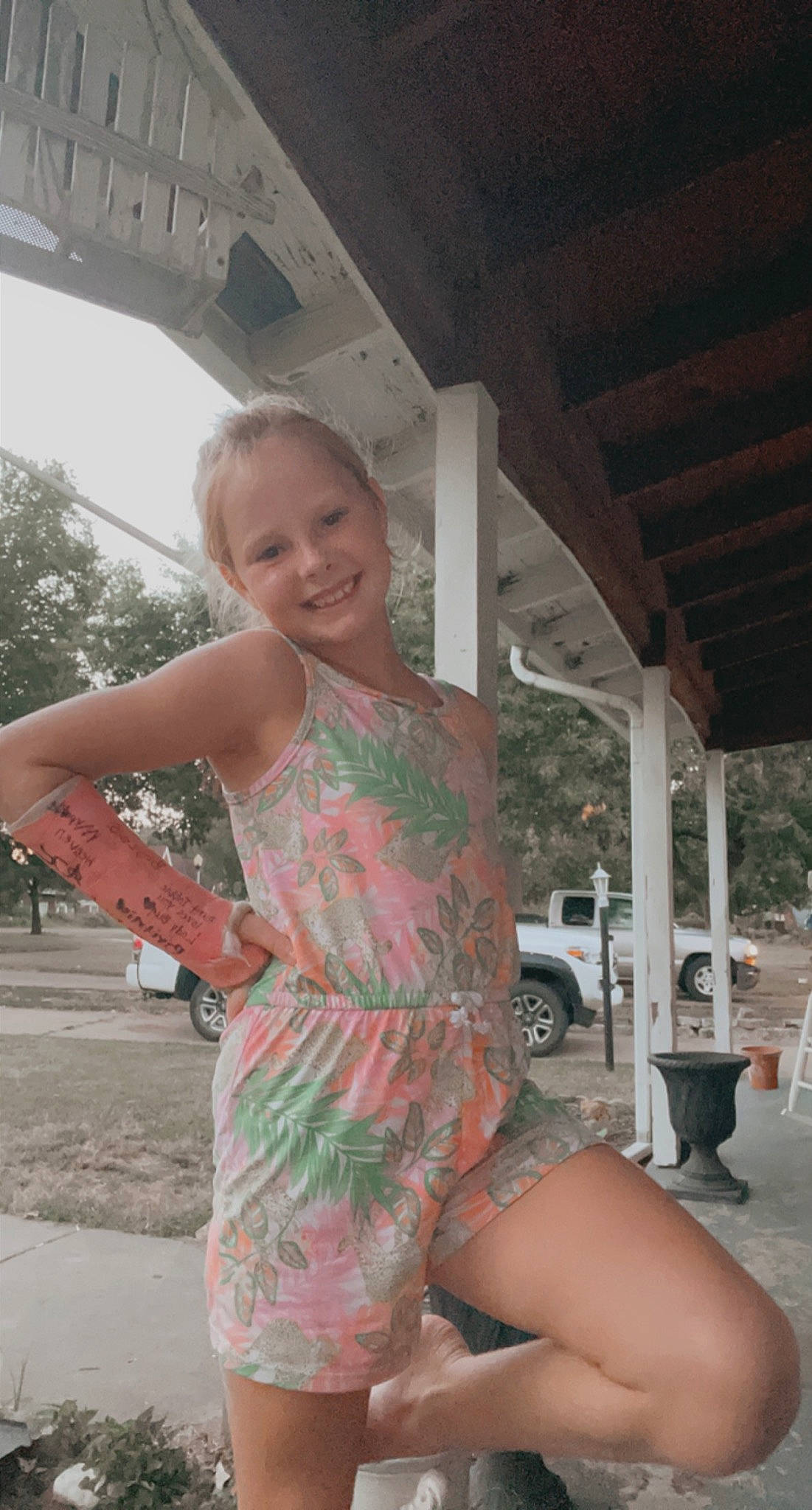 Makynah joined the competition — help win amazing prizes! car, child, dress, event, flash_photography, fun, grass, happy, human_leg, joy, leg, leisure, person, plant, shorts, skin, smile, thigh, tire, tree