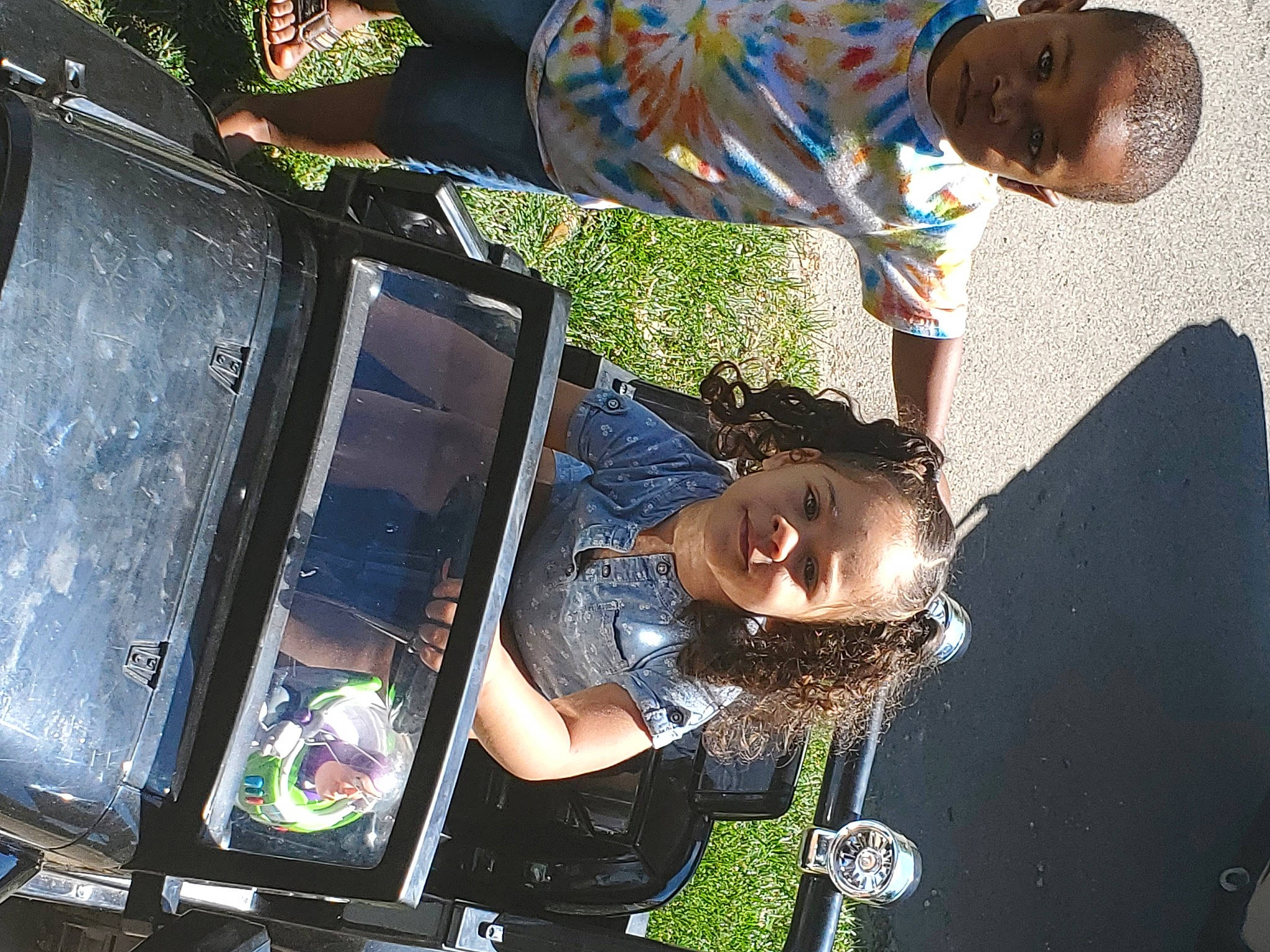 Bry'Lee Marie joined the competition — help win amazing prizes! automotive_window_part, child, fun, glass, headwear, joy, person, technology