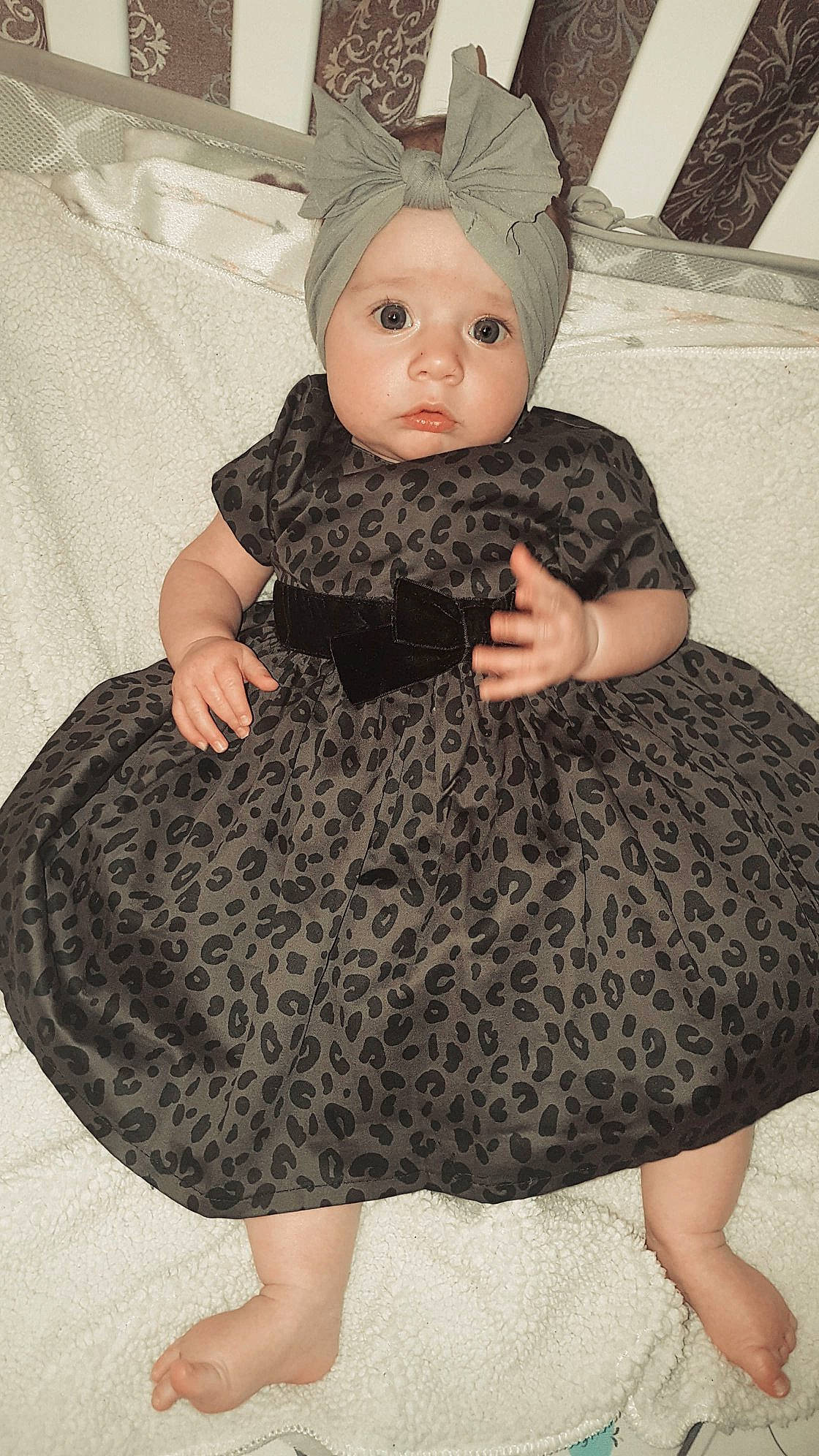 Cambria is registered to the contest to win money with this photo: baby, baby_toddler_clothing, child, clothing, costume, dress, ear, fawn, fur, head, organ, pattern, person, skin, toddler