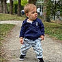Marceau participe au concours pour gagner de l'argent avec cette photo : toddler, child, park, path, trees, grass, hoodie, pants, mickey_mouse, shoes, black_shoes, nature, outdoor, casual_clothing, curious, standing, young_child, daylight, greenery, person
