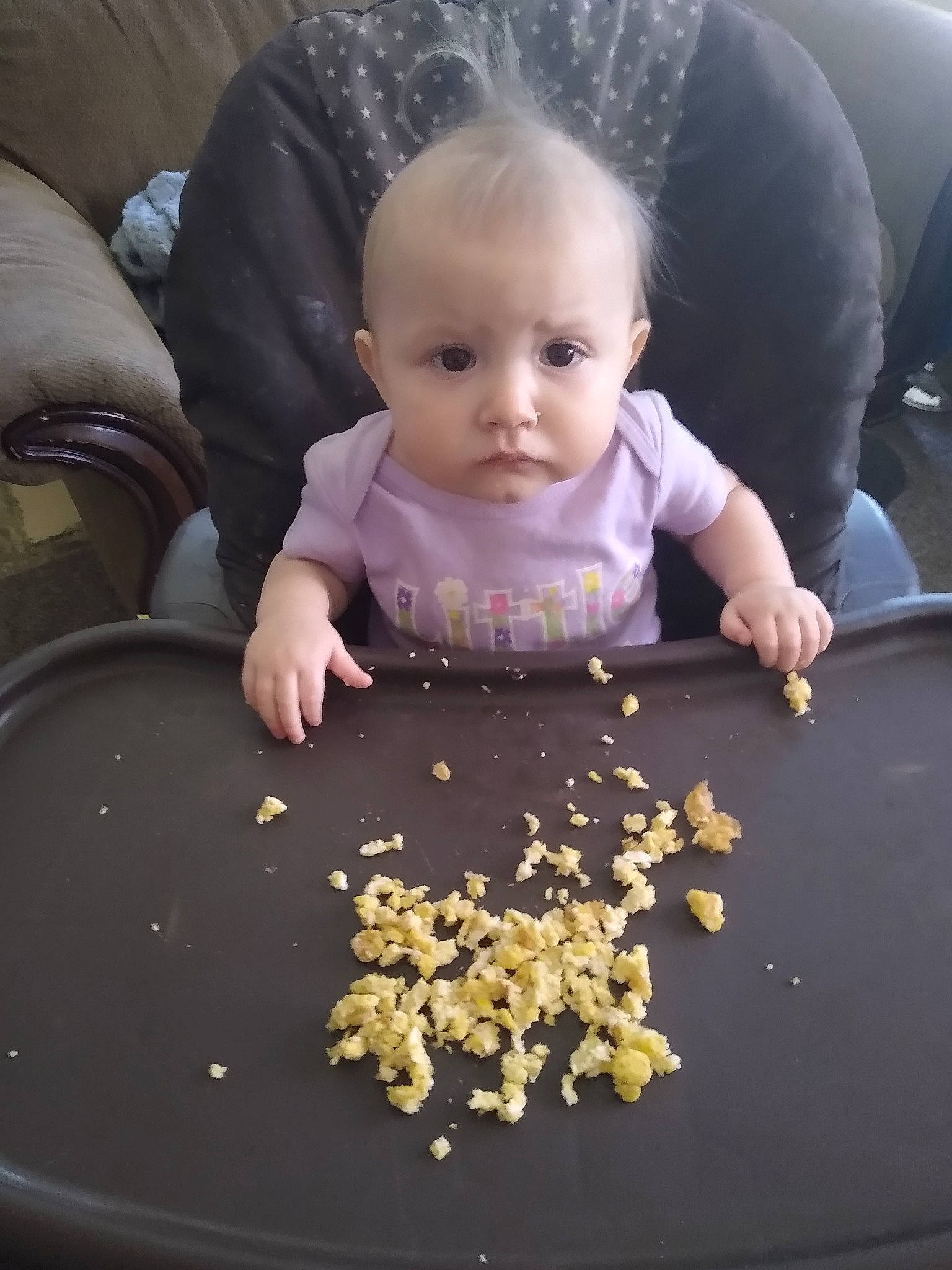 Karma is registered to the contest to win money with this photo: baby, child, comfort_food, cuisine, dish, food, person, toddler, vegetarian_food