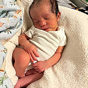 Carlos joined the competition — help win amazing prizes! baby, blanket, child, cozy, cute, foot, hand, head, human, indoors, infant, newborn, peaceful, portrait, relaxation, resting, skin, sleeping, soft_texture, white_clothing