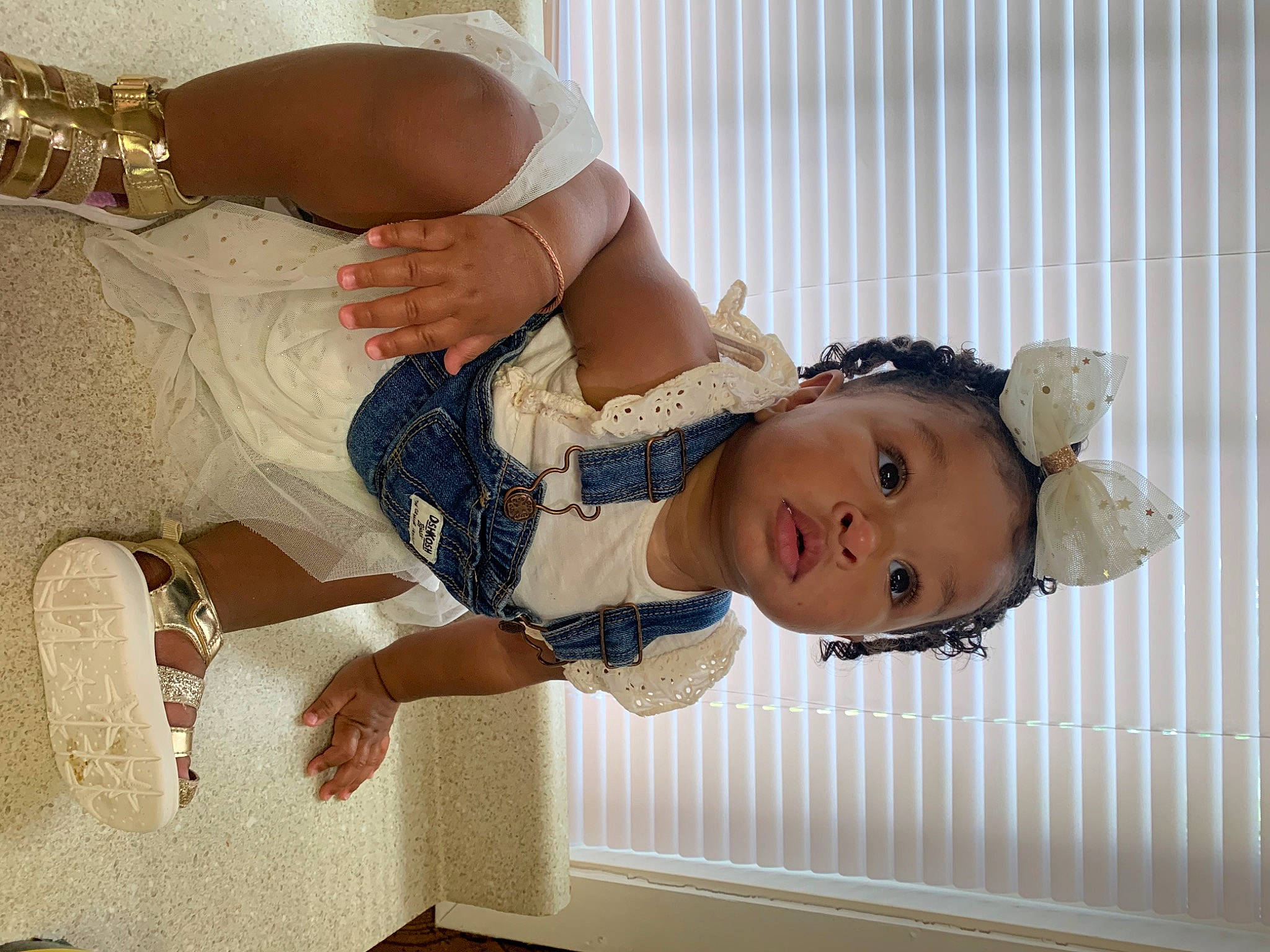 Novah joined the competition — help win amazing prizes! arm, baby, baby_toddler_clothing, chest, child, comfort, dress, elbow, facial_expression, gesture, happy, human_leg, jewellery, person, skin, sleeve, surprise, textile, thigh, toddler