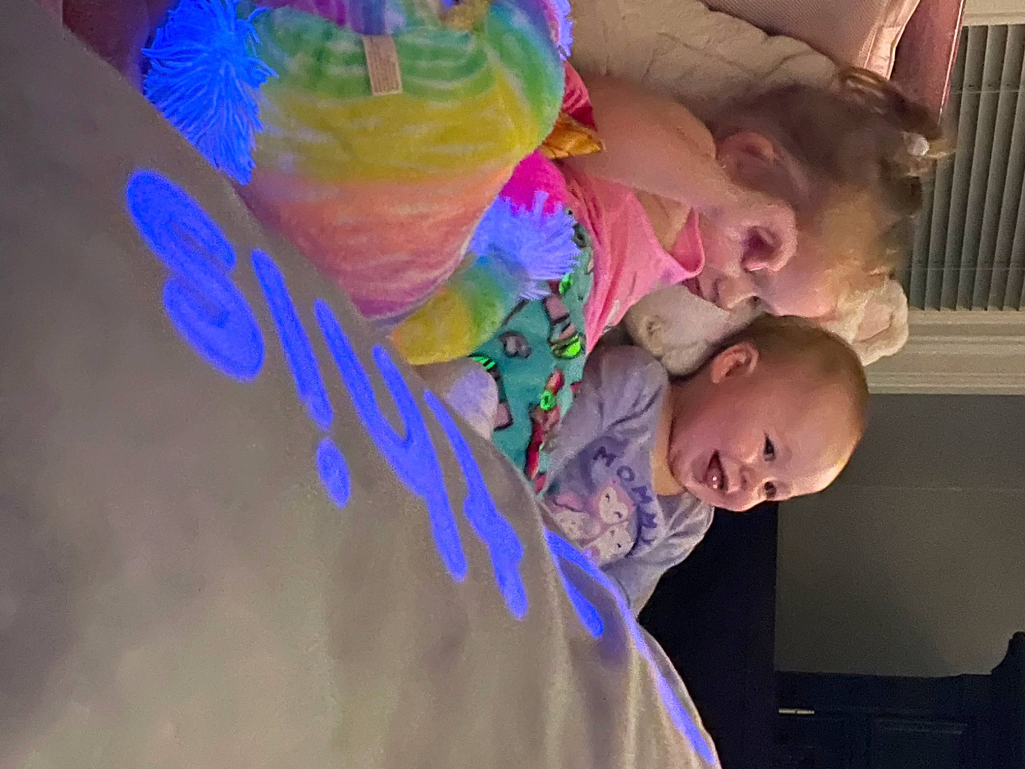 Aryah joined the competition — help win amazing prizes! baby, child, entertainment, event, flash_photography, fun, glasses, happy, leisure, magenta, party, person, pink, purple, smile, toddler, tree