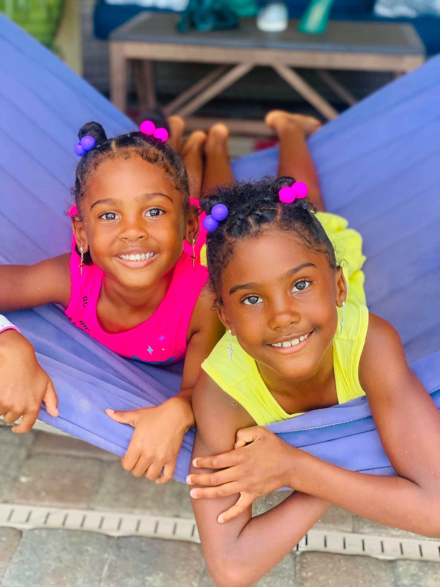 Brielle is registered to the contest to win money with this photo: black_hair, blue, child, event, friendship, fun, happy, jewellery, joy, leisure, magenta, people, person, pink, purple, recreation, skin, smile, snapshot, summer