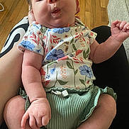 Mila joined the competition — help win amazing prizes! baby, blouse, bodypart, chair, clothing, couch, cushion, dress, face, finger, furniture, head, homedecor, person, photography, portrait, shorts, sitting, sleeve, t_shirt