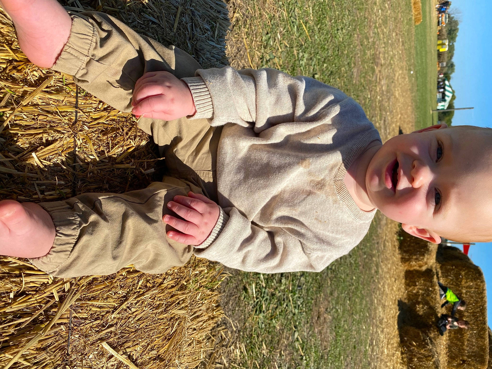 Fletcher joined the competition — help win amazing prizes! adaptation, baby, child, eyewear, fun, gesture, grass, grass_family, hand, happy, pattern, people_in_nature, person, plant, smile, soil, spring, thumb, toddler, tree