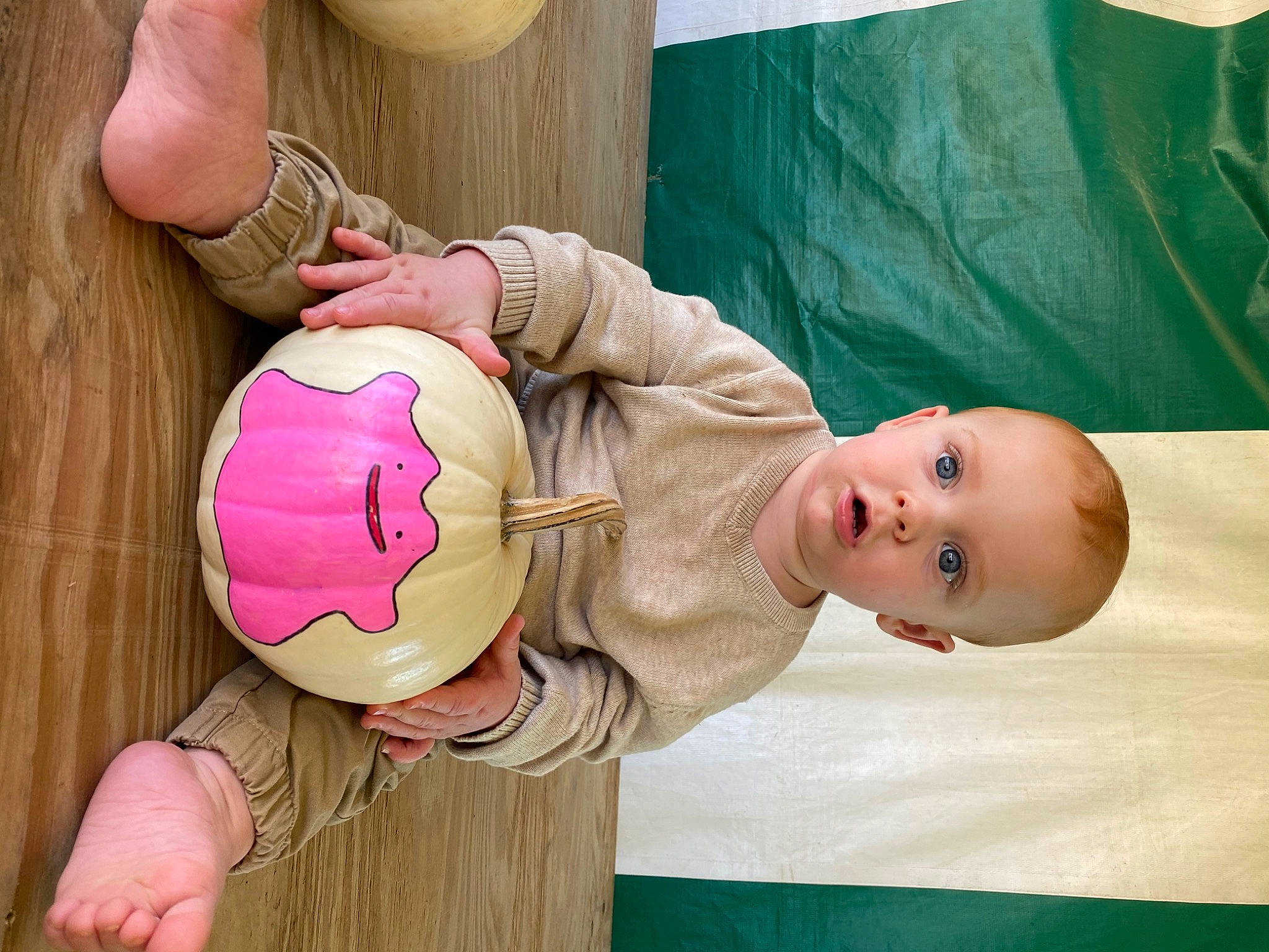 Fletcher joined the competition — help win amazing prizes! abdomen, arm, baby, baby_toddler_clothing, cheek, finger, gesture, hand, happy, human_body, joint, leg, mouth, muscle, person, product, skin, smile, surprise, thumb