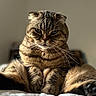 Rosie is registered to the contest to win money with this photo: cat, tabby, pet, animal, feline, whiskers, ears, fur, bed, indoor, closeup, portrait, relaxed, cute, domestic, mammal, sleepy, soft_light, resting, paws
