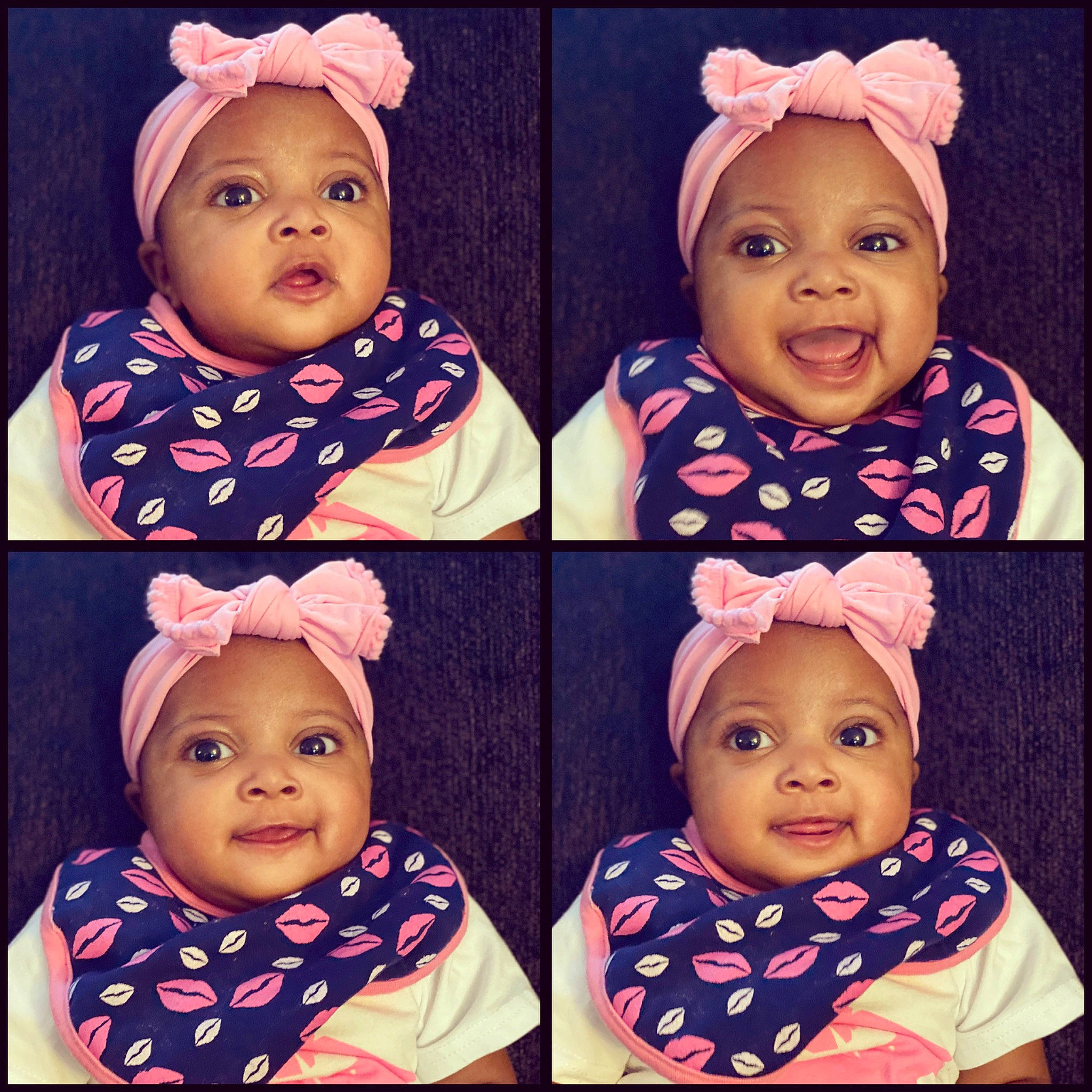 Ikora is registered to the contest to win money with this photo: baby, cheek, child, ear, eye, face, happy, head, headgear, headwear, iris, joy, neck, nose, organ, outerwear, people, person, pink, skin