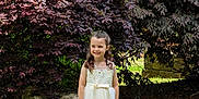 Annie is registered to the contest to win money with this photo: child, clothing, dress, eveningdress, face, fashion, female, flower, formalwear, girl, gown, grass, head, person, photography, plant, portrait, tree, wedding, weddinggown