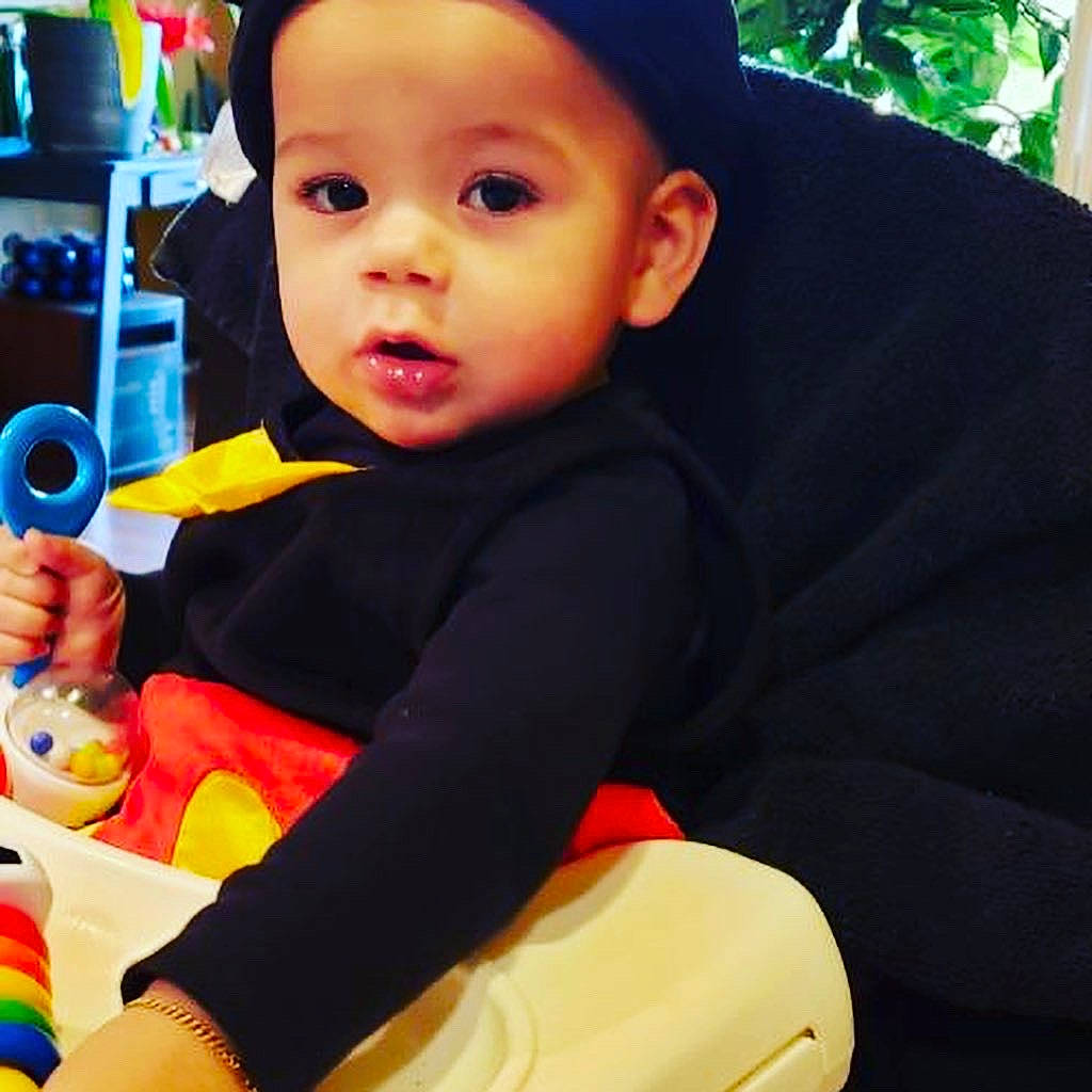 Adriel joined the competition — help win amazing prizes! baby, baby_products, cheek, child, cool, ear, eye, happy, head, nose, outerwear, person, play, product, sitting, skin, smile, toddler, toy, yellow