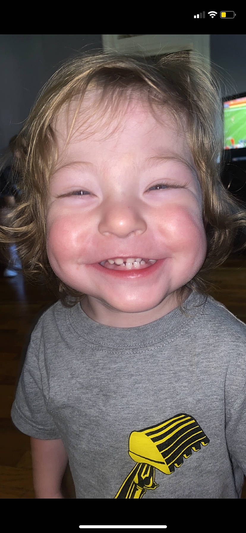 Jaxton is registered to the contest to win money with this photo: cheek, chin, ear, eye, eyebrow, eyelash, forehead, hair, hairstyle, head, jaw, joy, lip, mouth, nose, organ, person, skin, smile, television