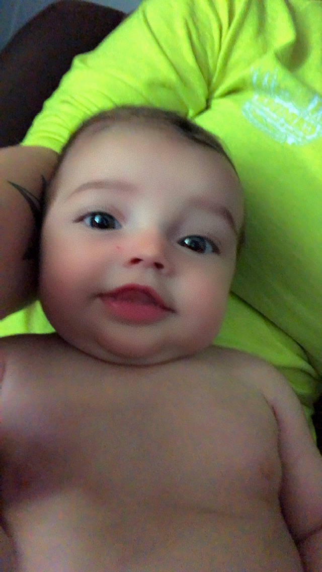 Kota joined the competition — help win amazing prizes! baby, cap, cheek, chest, eye, eyebrow, eyelash, forehead, hair, happy, human_body, iris, lip, mouth, nose, person, skin, smile, thumb, toddler