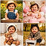 Lily Rosa is registered to the contest to win money with this photo: baby, smiling, child, portrait, outdoor, indoor, birthday, cake, crown, hat, teddy_bear, hoodie, fall, leaves, leopard_print, bow, cute, happy, clothing, photography