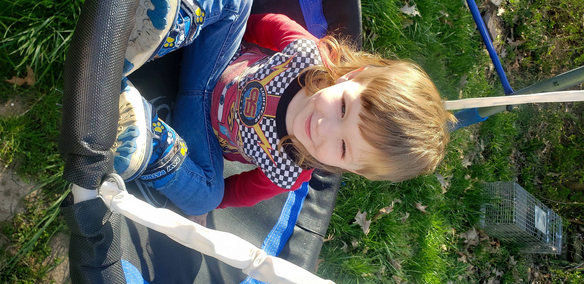 Braydon joined the competition — help win amazing prizes! child, electric_blue, fun, grass, happy, joy, leaf, leisure, mammal, pattern, people_in_nature, person, plant, play, recreation, smile, toddler, tree, vacation