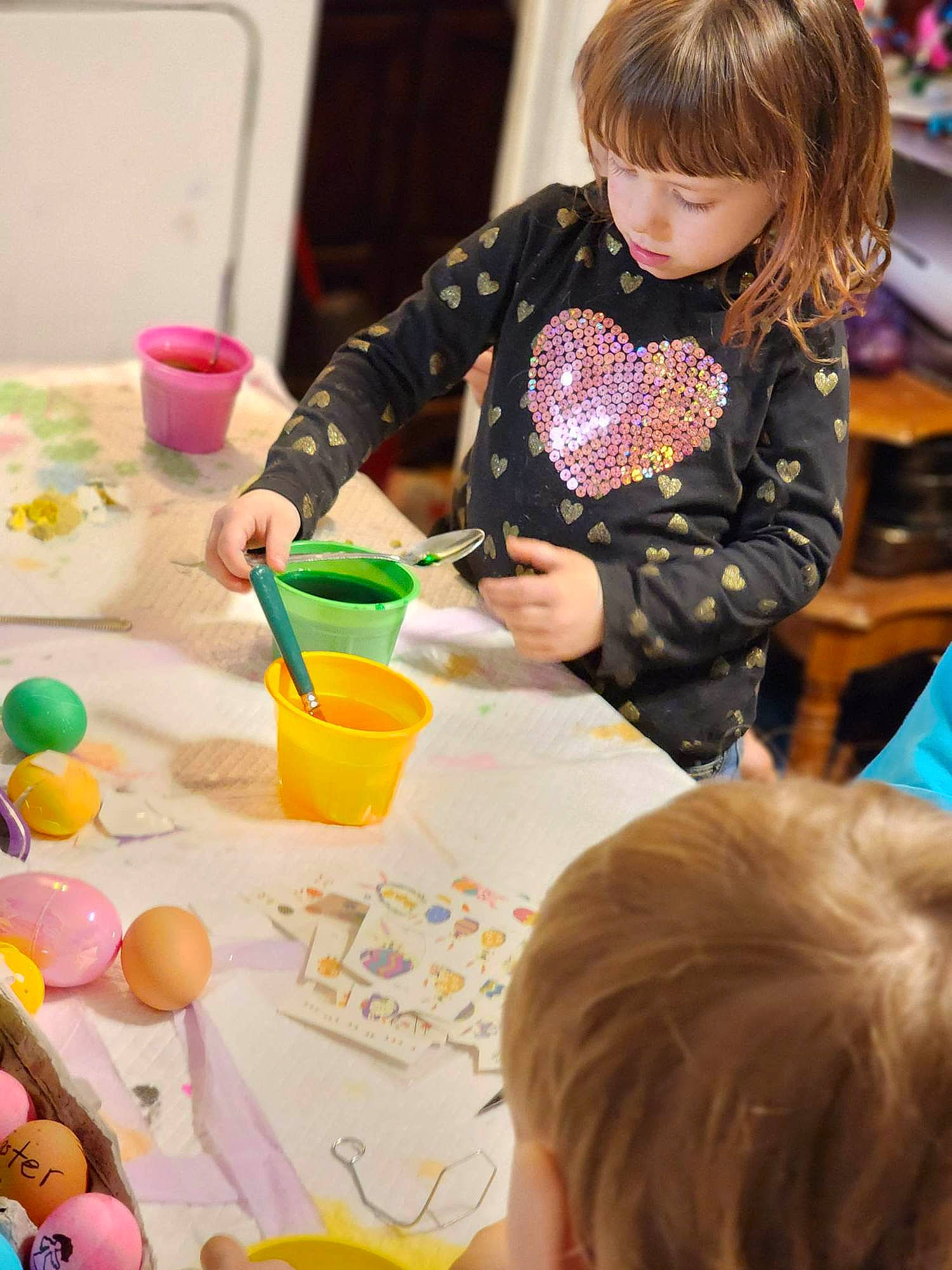 Krystol joined the competition — help win amazing prizes! art, chair, child, event, fun, learning, leisure, office_supplies, paint, party, person, play, recreation, room, science, table, tableware, toddler, visual_arts, writing_implement