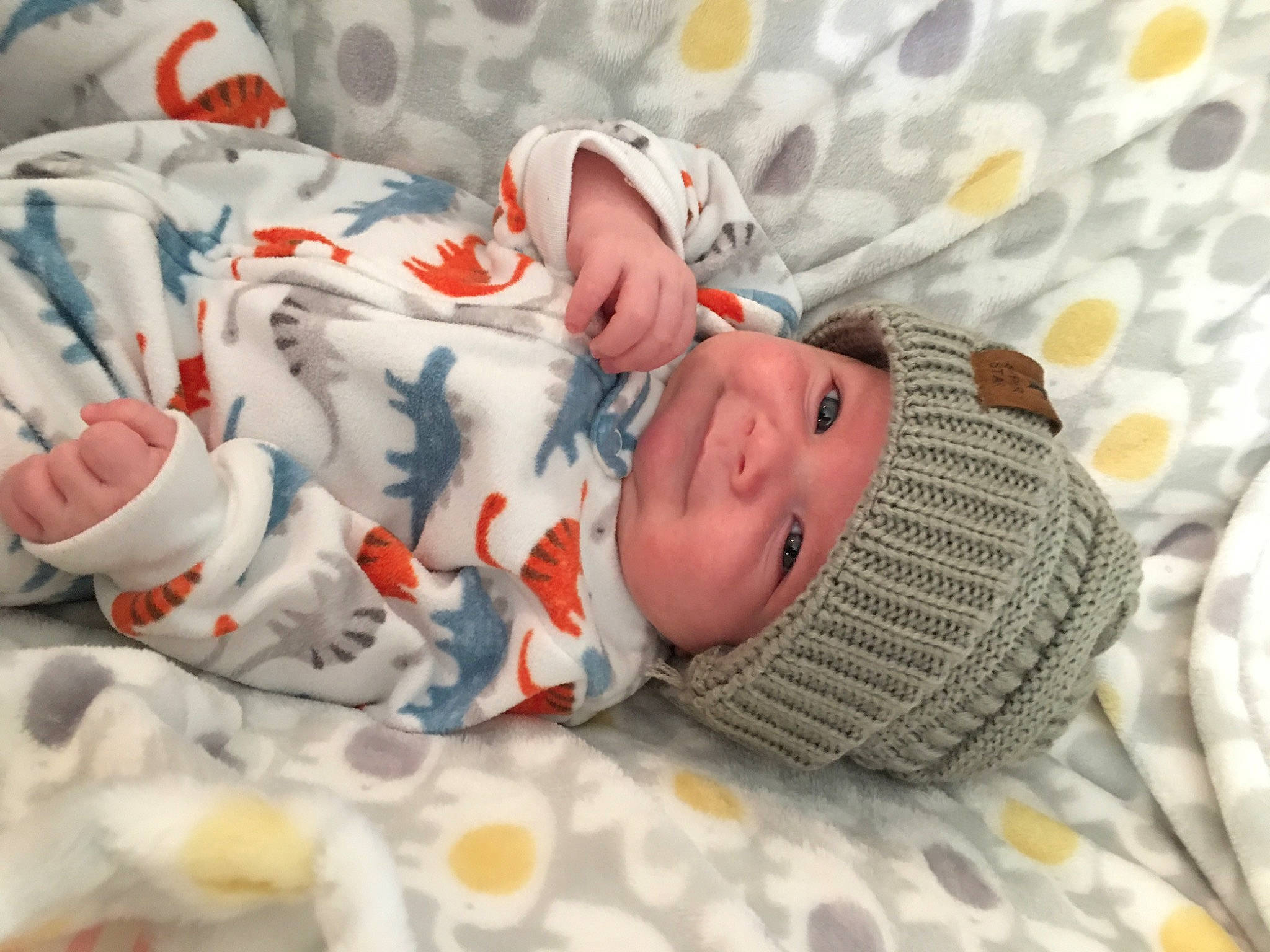 Stetson joined the competition — help win amazing prizes! baby, baby_products, baby_safety, baby_sleeping, baby_toddler_clothing, bedding, bedtime, blanket, carmine, child, comfort, headwear, linens, nap, pattern, person, room, skin, sleep, sleeve