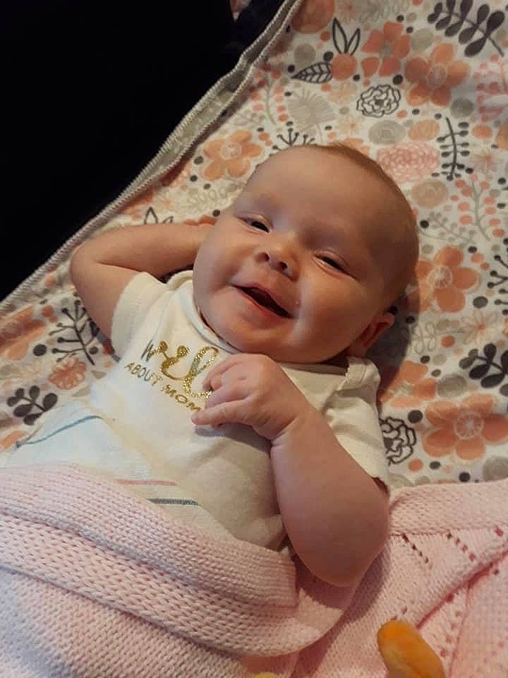 Annabelle joined the competition — help win amazing prizes! baby, bedtime, cheek, child, facial_expression, mouth, nose, person, skin, smile, toddler