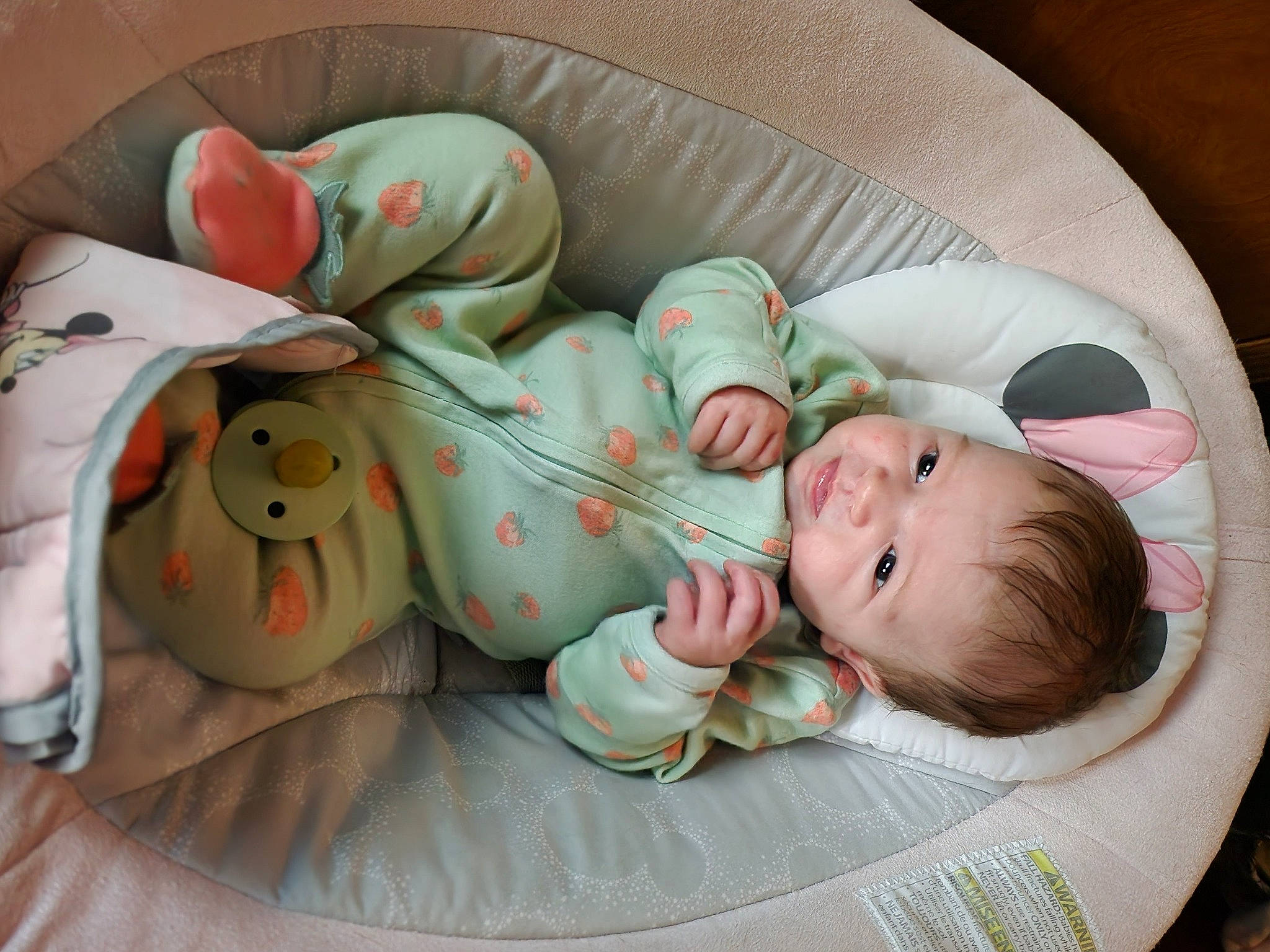 Adalee joined the competition — help win amazing prizes! baby, baby_products, baby_safety, baby_sleeping, baby_toddler_clothing, baby_toys, bedding, bedtime, carmine, child, comfort, infant_bed, linens, nap, person, plush, room, sleep, stuffed_toy, toddler