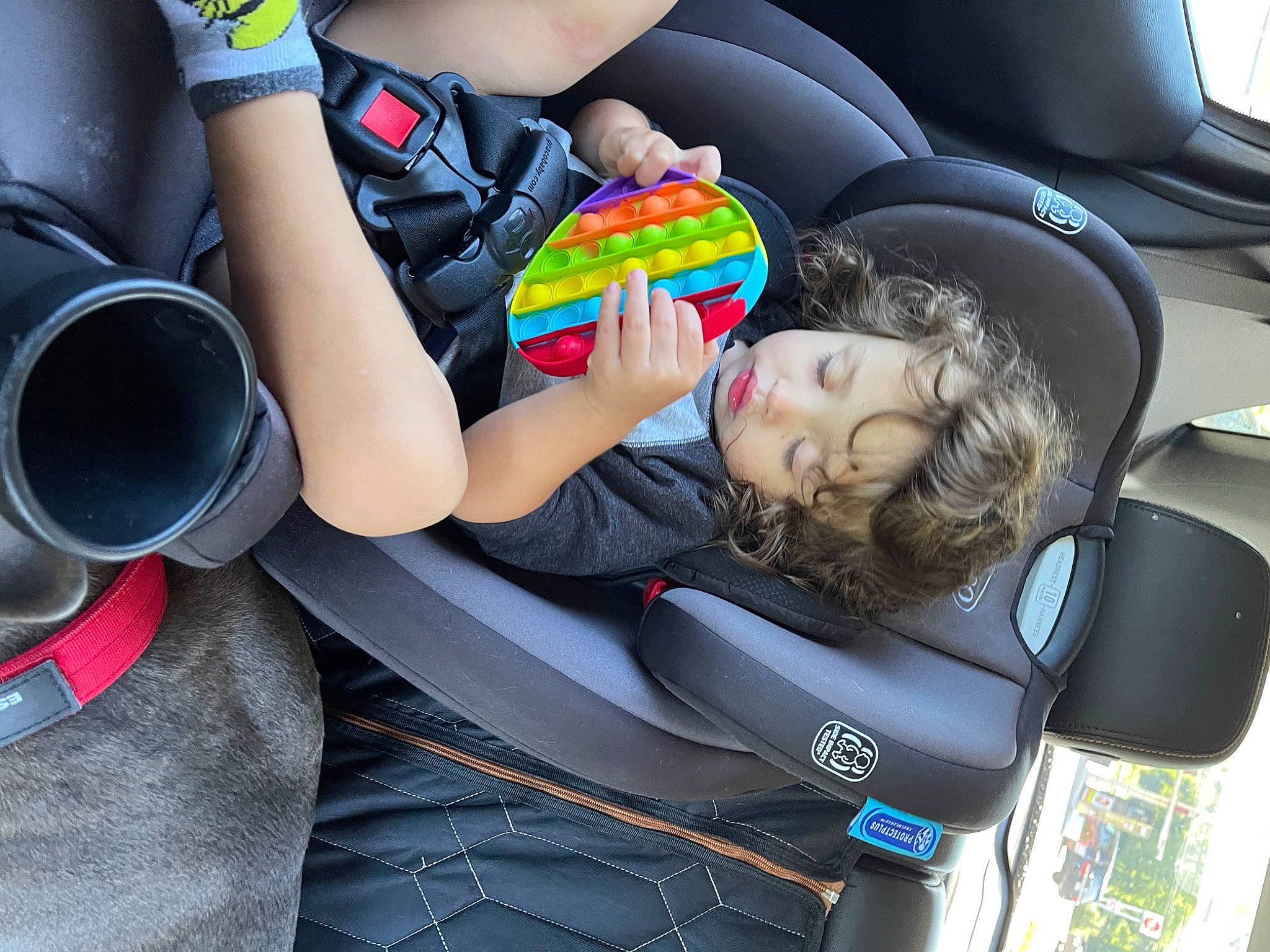 Jasiah joined the competition — help win amazing prizes! auto_part, automotive_design, automotive_exterior, automotive_wheel_system, car, car_seat, car_seat_cover, comfort, family_car, fun, head_restraint, luxury_vehicle, motor_vehicle, person, personal_luxury_car, product, steering_wheel, thigh, toddler, vehicle