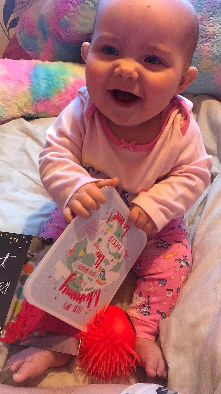 Autumn-rose joined the competition — help win amazing prizes! adaptation, baby, cheek, child, person, pink, smile, textile, toddler