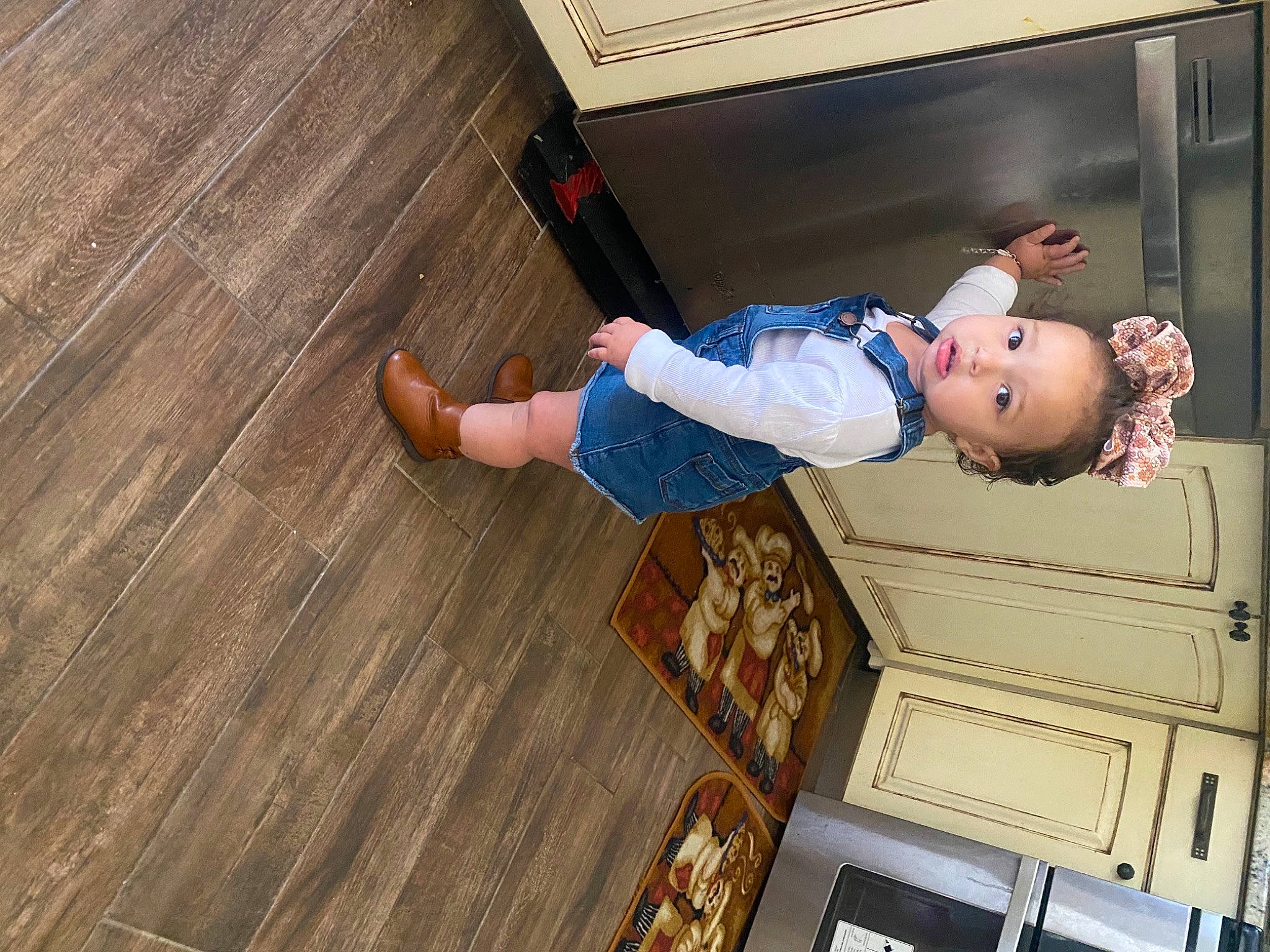 Zarah is registered to the contest to win money with this photo: baby, baby_toddler_clothing, child, flash_photography, flooring, fun, happy, hardwood, human_body, laminate_flooring, leg, leisure, person, plank, plywood, room, toddler, varnish, wood, wood_flooring
