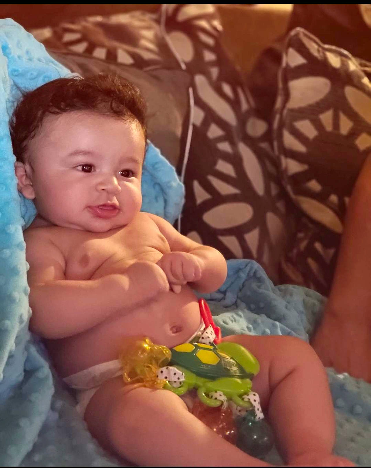 Armando joined the competition — help win amazing prizes! baby, baby_toddler_clothing, cheek, chest, dress, eye, face, finger, happy, human_body, iris, leg, mouth, nose, person, skin, stomach, textile, thumb, toddler