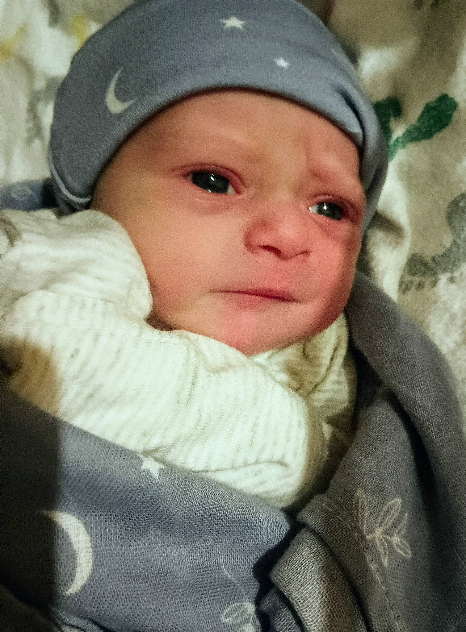 Sequoia is registered to the contest to win money with this photo: baby, baby_toddler_clothing, cap, cheek, child, comfort, fur, headwear, outerwear, person, portrait_photography, sleeve, toddler, winter