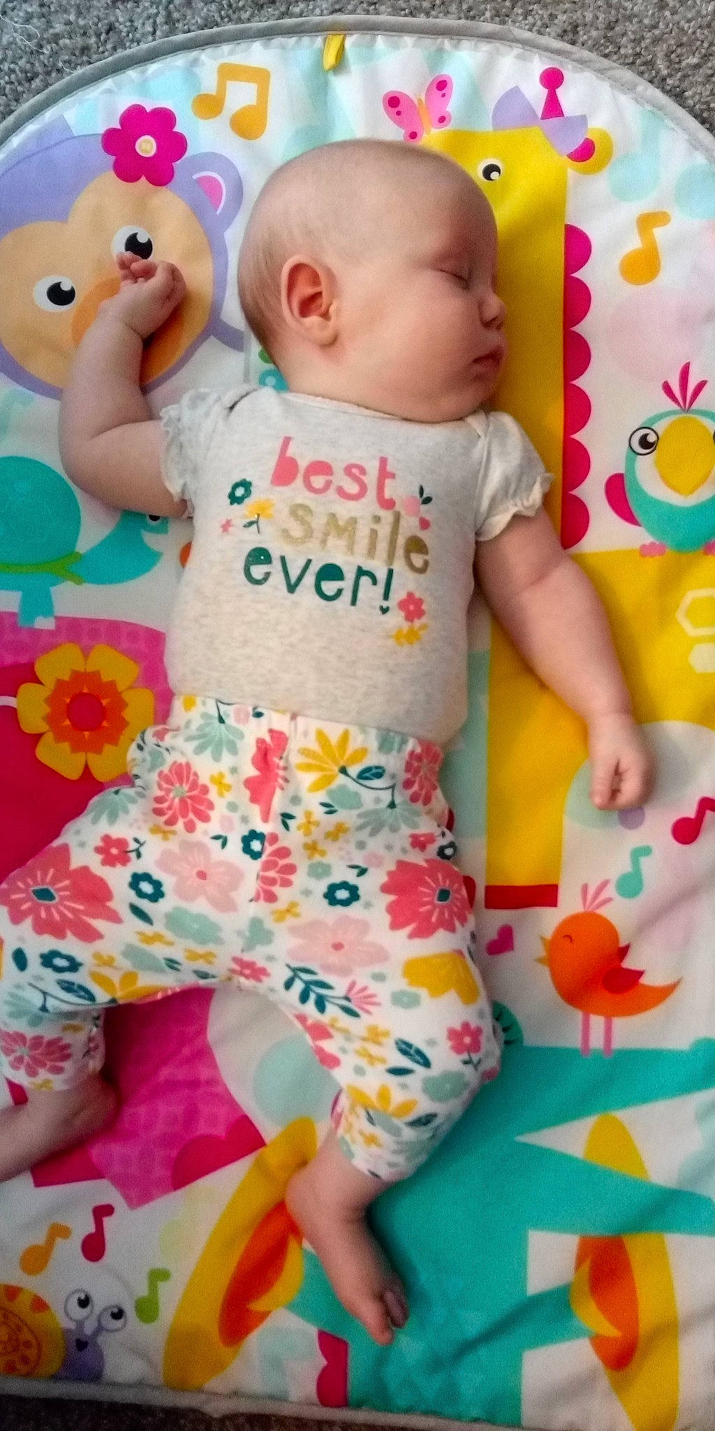Jillian joined the competition — help win amazing prizes! baby, baby_products, baby_toddler_clothing, baby_toys, child, pattern, person, play, product, stuffed_toy, toddler, toy, yellow