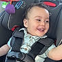 Nicolas Asafe is registered to the contest to win money with this photo: baby, car_seat, child, smiling, toddler, seatbelt, toy, car_interior, happy, cute, infant, clothing, child_safety, headrest, button, fabric, seat, portrait, person, indoor