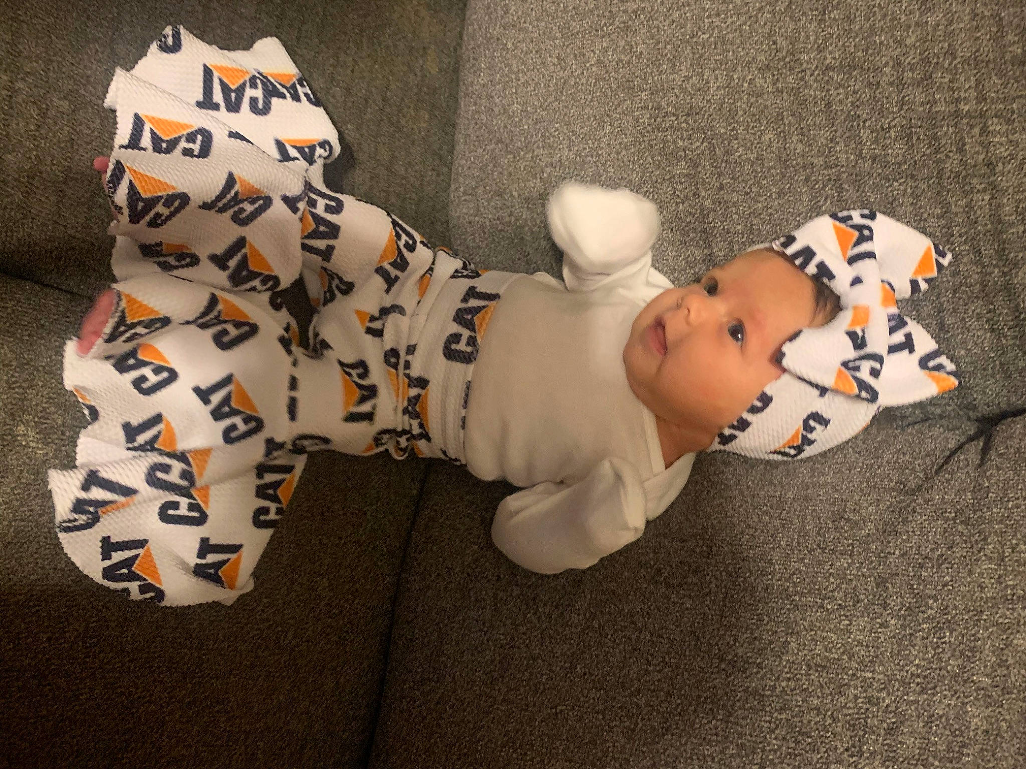 Elizabeth is registered to the contest to win money with this photo: baby, baby_products, baby_toddler_clothing, baby_toys, carmine, child, comfort, felidae, font, fur, headwear, pattern, person, plush, room, sitting, sleeve, stuffed_toy, tail, toddler