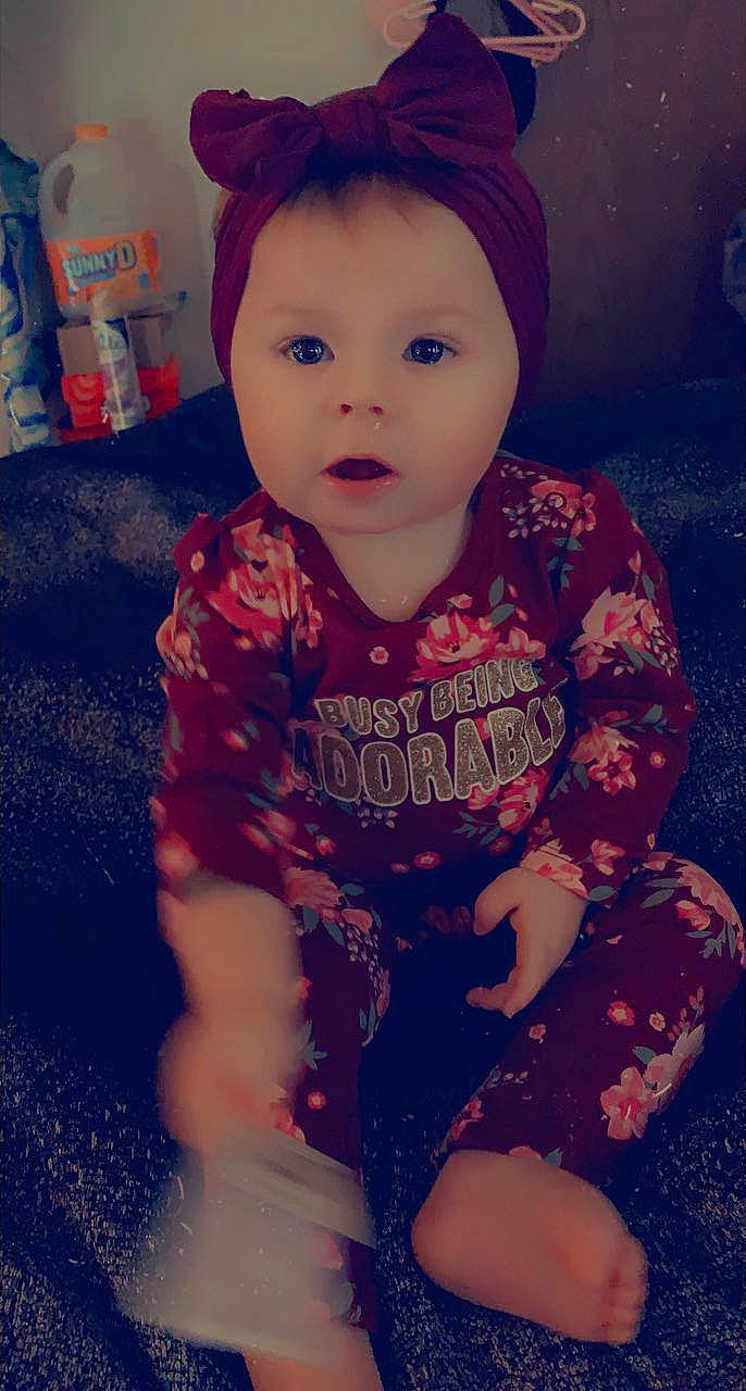 Aria joined the competition — help win amazing prizes! baby_toddler_clothing, cheek, chin, cloud, eye, facial_expression, fashion, finger, hairstyle, happy, head, iris, lip, mammal, mouth, organ, person, pink, skin, sleeve