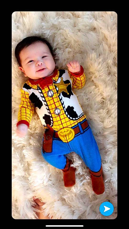 Ej is registered to the contest to win money with this photo: child, fur, person, product, toddler