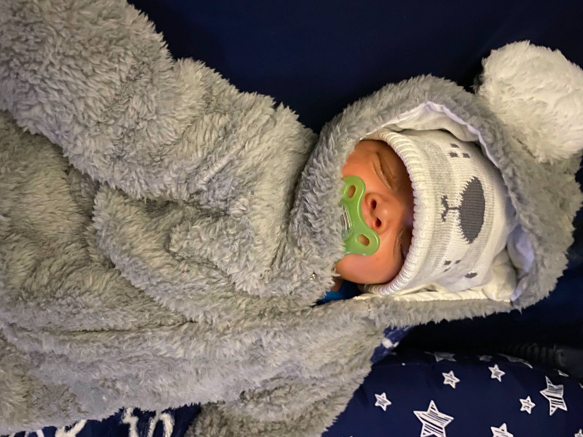 Davion joined the competition — help win amazing prizes! baby, baby_products, baby_sleeping, baby_toddler_clothing, beanie, bed, cap, child, comfort, eye, fashion_accessory, fur, headgear, headwear, knit_cap, linens, person, toddler, toy, winter