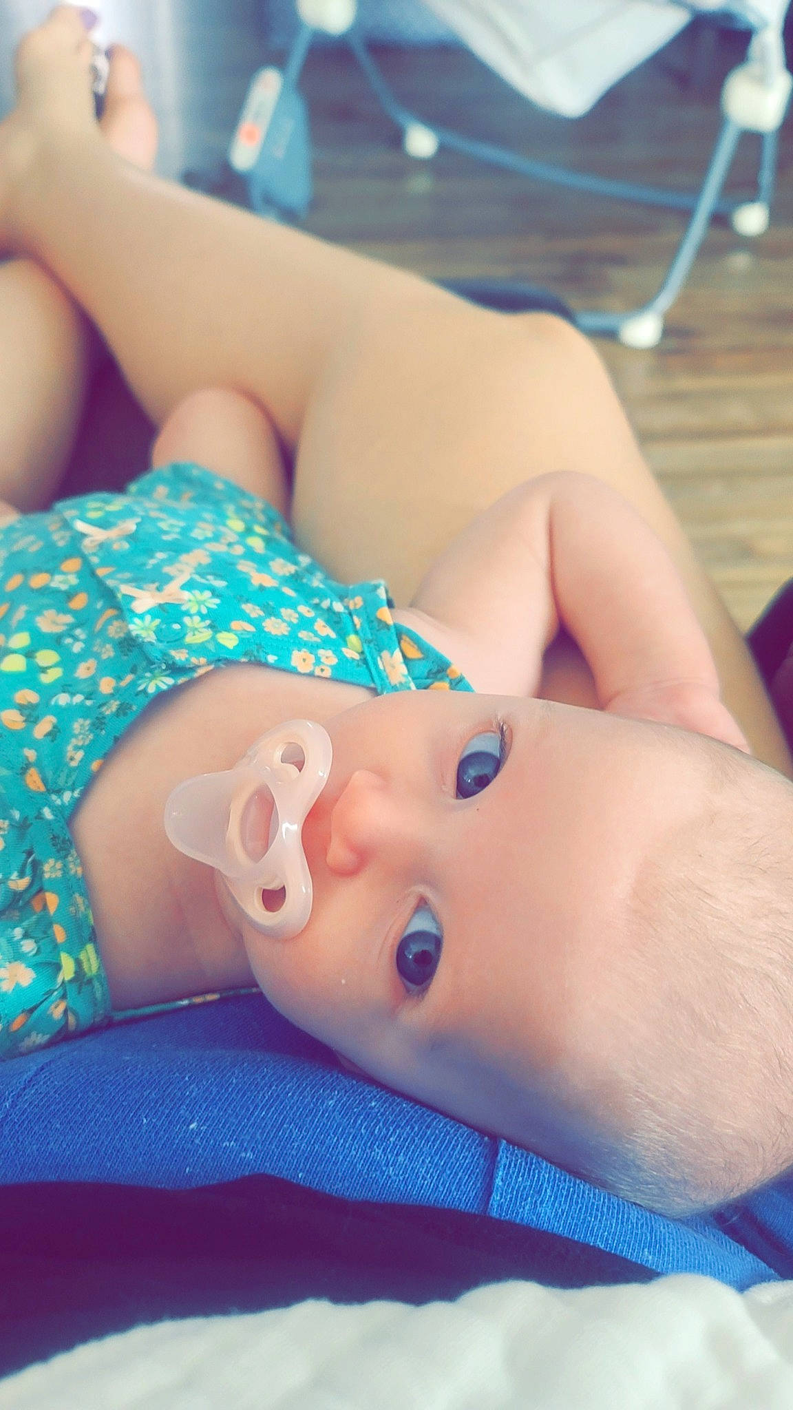 Oakleigh is registered to the contest to win money with this photo: abdomen, arm, azure, baby, baby_toddler_clothing, chest, electric_blue, finger, human_body, human_leg, joint, leg, mouth, muscle, nail, person, skin, stomach, thigh, thumb