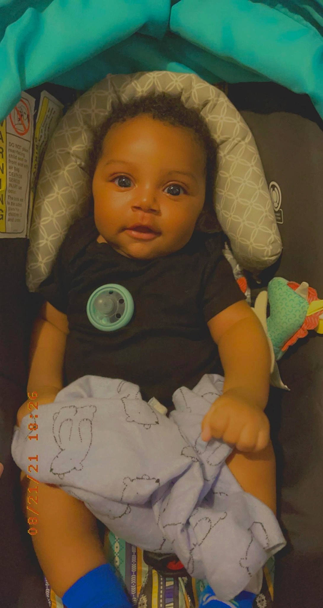 Kha'Wan joined the competition — help win amazing prizes! baby_toddler_clothing, blue, cheek, comfort, doll, eye, face, finger, gesture, hairstyle, head, human_body, iris, mouth, nose, organ, person, skin, sleeve, textile