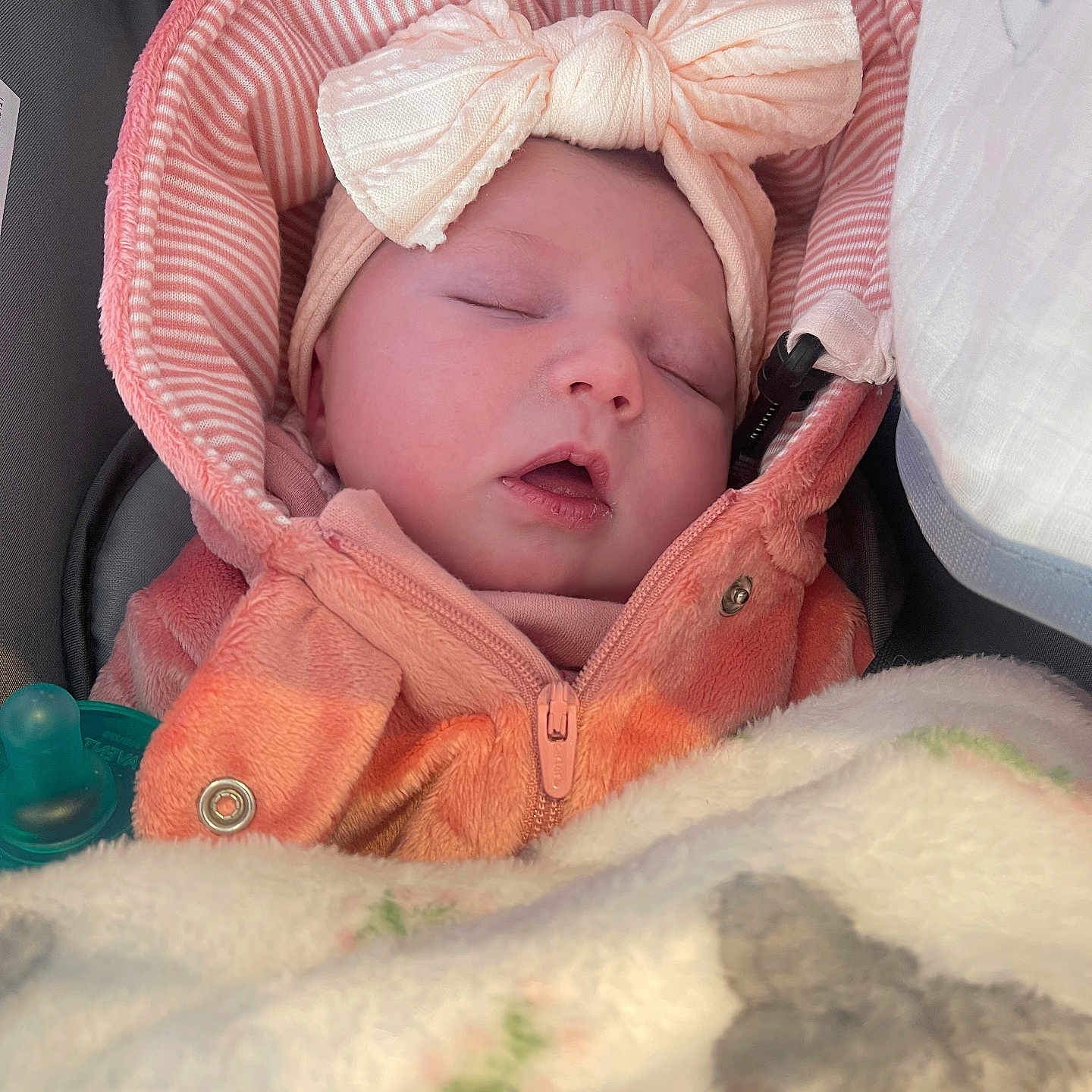 Myriah Ester joined the competition — help win amazing prizes! baby, bed, blanket, bonnet, clothing, coat, cushion, face, furniture, glove, hat, head, homedecor, hood, jacket, knitwear, newborn, person, photography, portrait