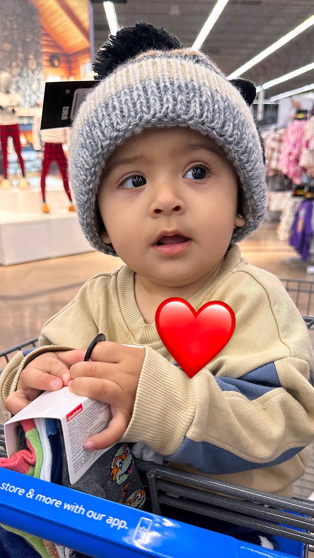 baby, beanie, bodypart, bonnet, cap, clothing, face, female, finger, girl, hand, hat, head, person, photography, portrait, shop, shopping, symbol, teen