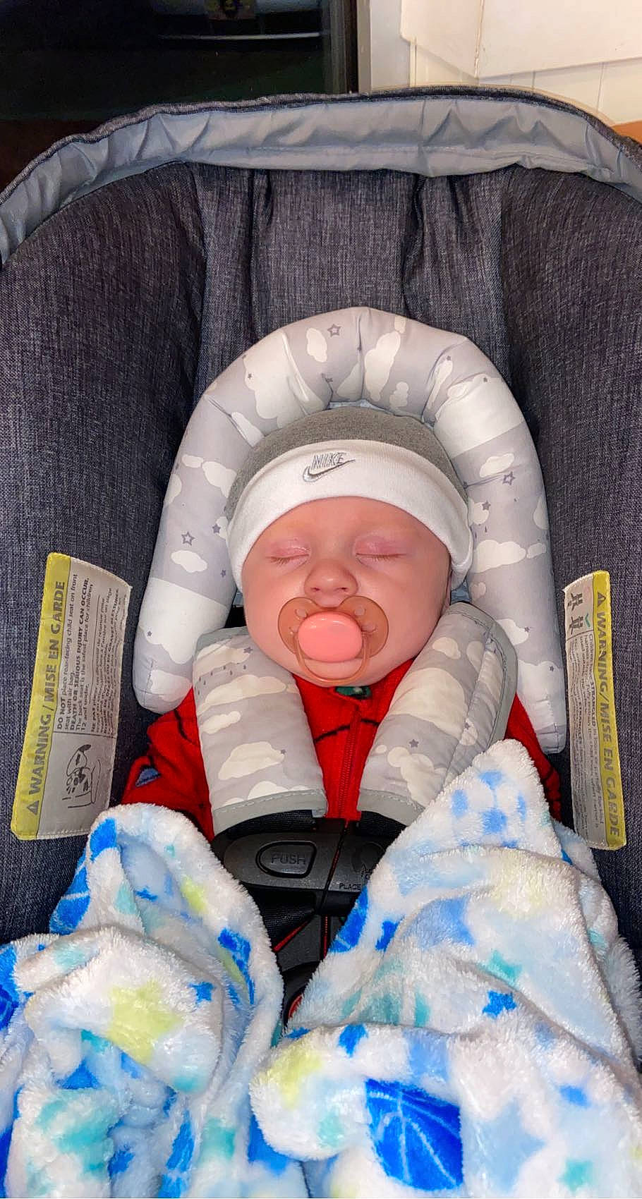 Sylis is registered to the contest to win money with this photo: baby, baby_products, baby_safety, baby_sleeping, baby_toddler_clothing, bedtime, carmine, child, comfort, head, headwear, infant_bed, linens, nap, person, product, room, skin, sleep, sleeve