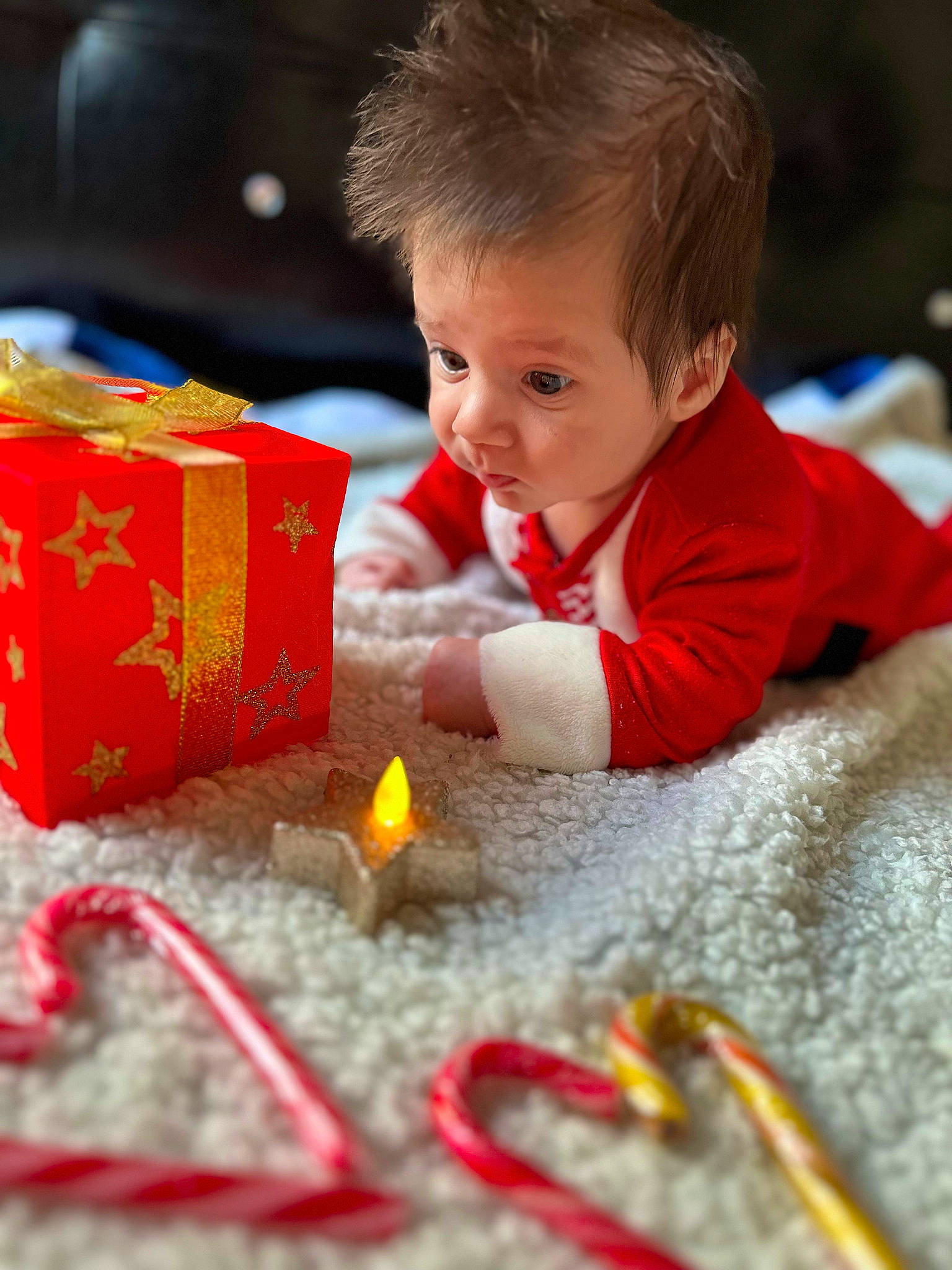 Darius joined the competition — help win amazing prizes! baby, baby_toddler_clothing, carmine, child, christmas, christmas_eve, event, flooring, fun, happy, holiday, leisure, person, play, room, sitting, sweetness, toddler, tradition, tree
