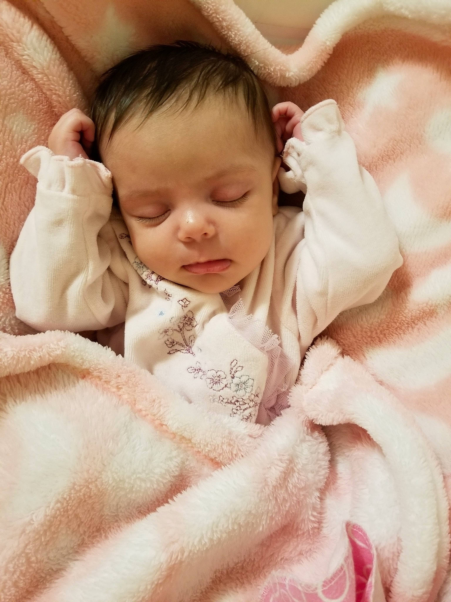 Novaleigh joined the competition — help win amazing prizes! baby, baby_sleeping, bedtime, blanket, cheek, child, eye, face, head, linens, person, pink, skin, sleep, textile, toddler