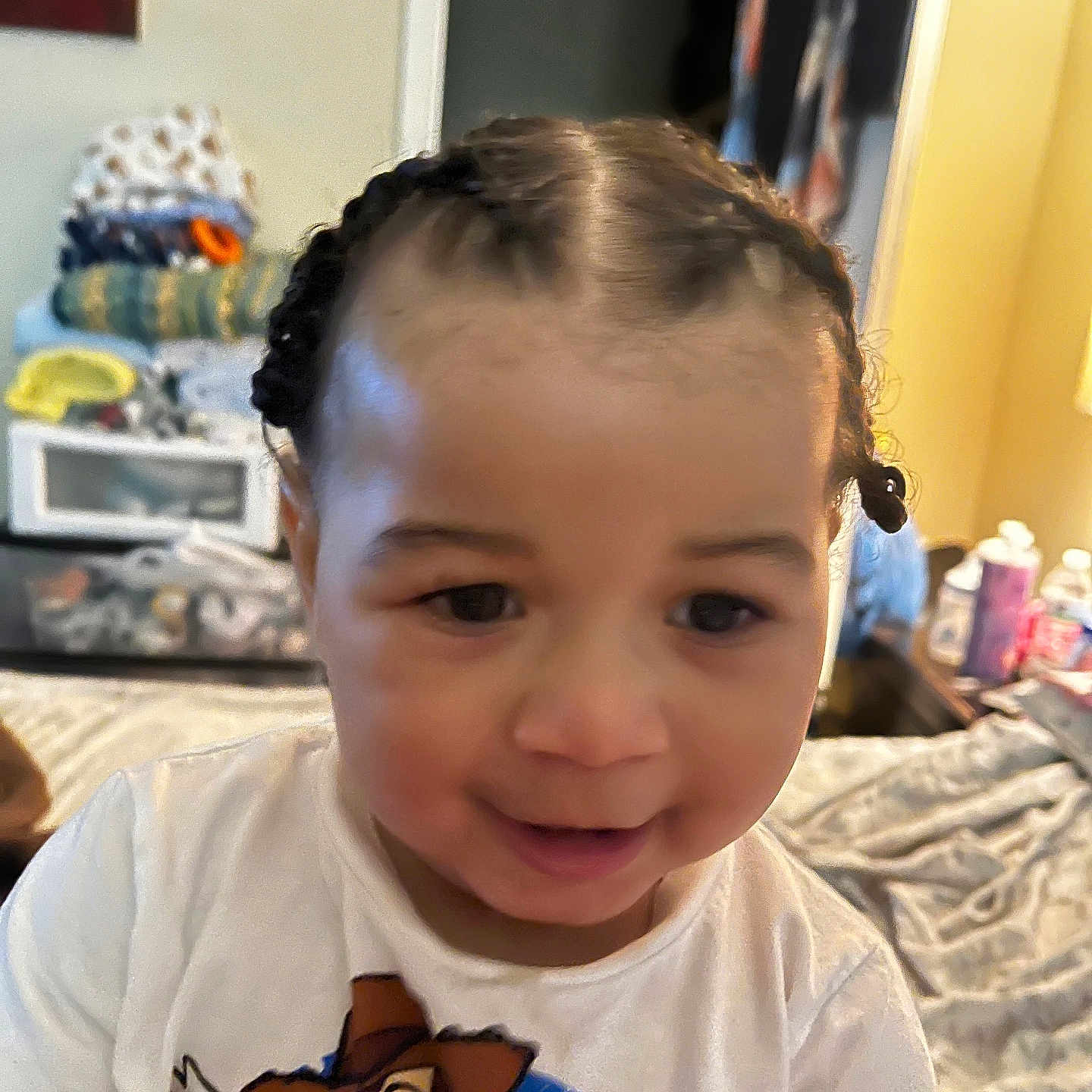 Micah joined the competition — help win amazing prizes! adult, baby, cake, clothing, cream, dessert, face, food, hair, happy, head, icing, indoors, male, man, person, photography, portrait, smile, t_shirt