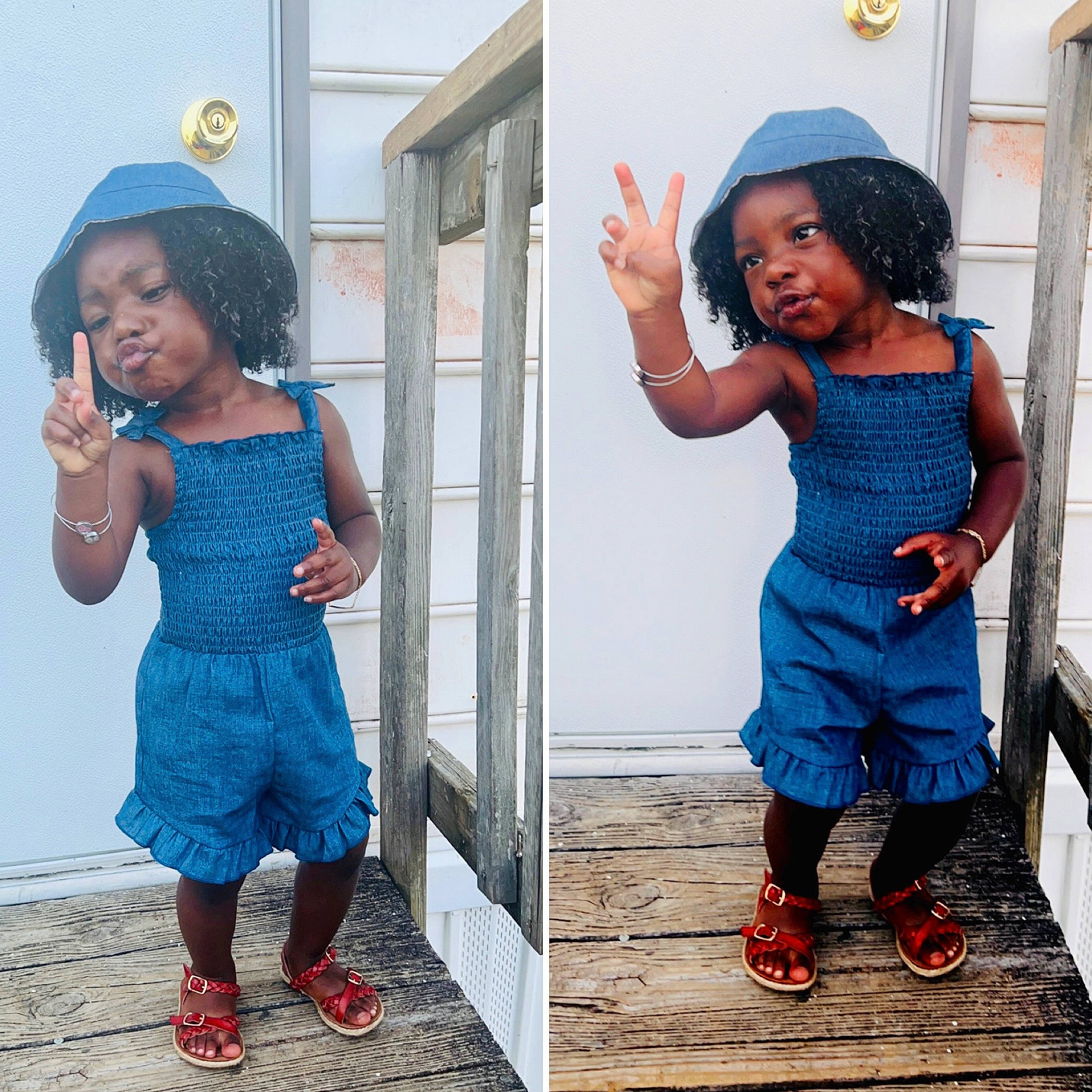 Kenslee is registered to the contest to win money with this photo: azure, baby_toddler_clothing, blue, child, door, electric_blue, footwear, gesture, happy, joint, leisure, person, photograph, pink, purple, sandal, shoe, snapshot, standing, toddler
