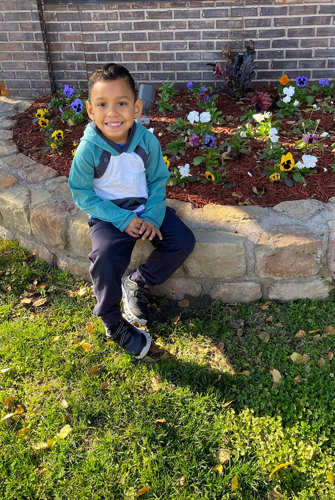 Elijah joined the competition — help win amazing prizes! annual_plant, botany, electric_blue, flower, garden, grass, grass_family, groundcover, happy, joy, landscape, lawn, leaf, leisure, people_in_nature, person, plant, shrub, smile, soil