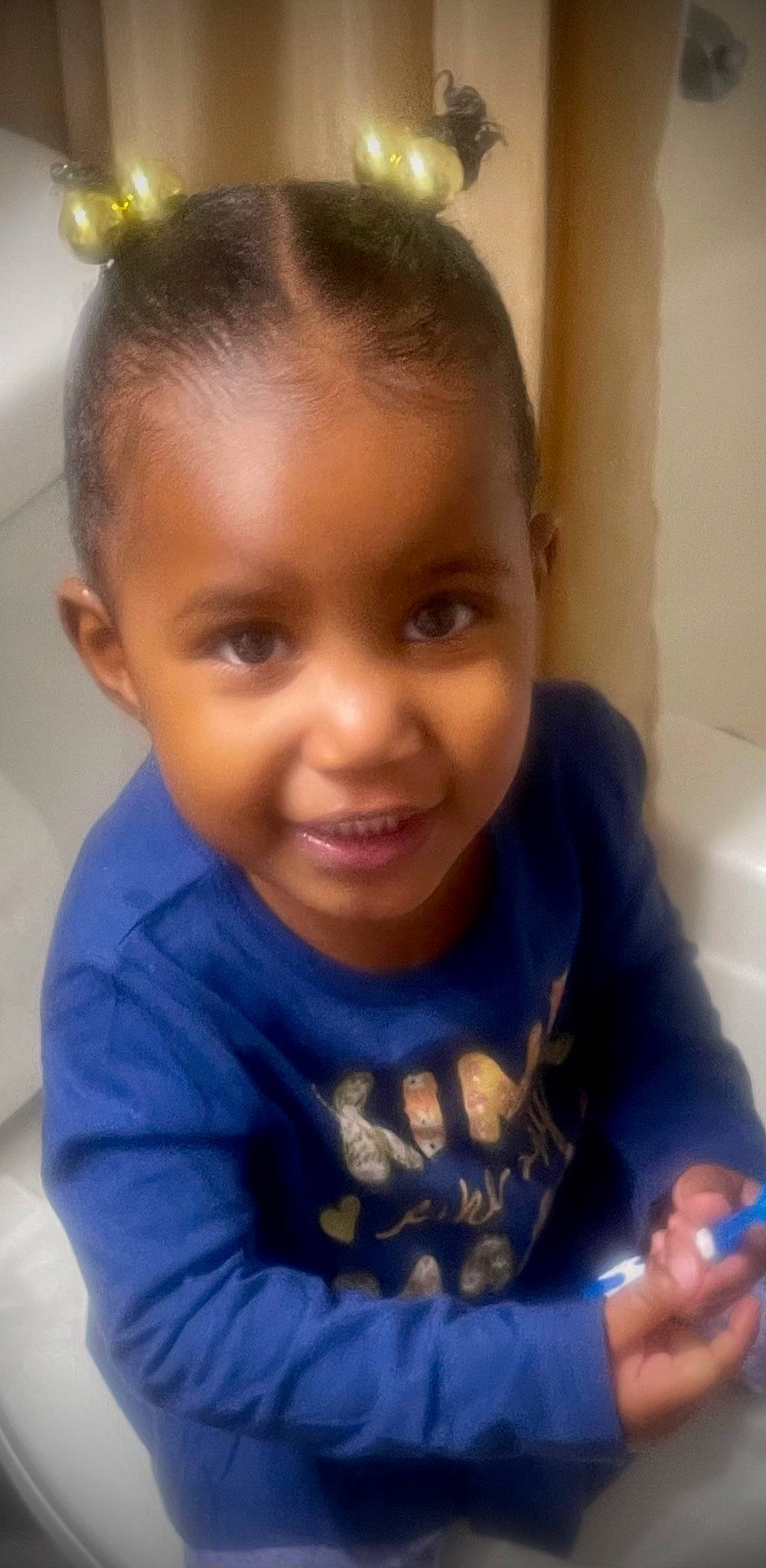 Bella joined the competition — help win amazing prizes! arm, black_hair, cheek, child, cool, ear, eye, eyebrow, eyelash, forehead, happy, iris, lip, mouth, neck, nose, person, skin, smile, t_shirt