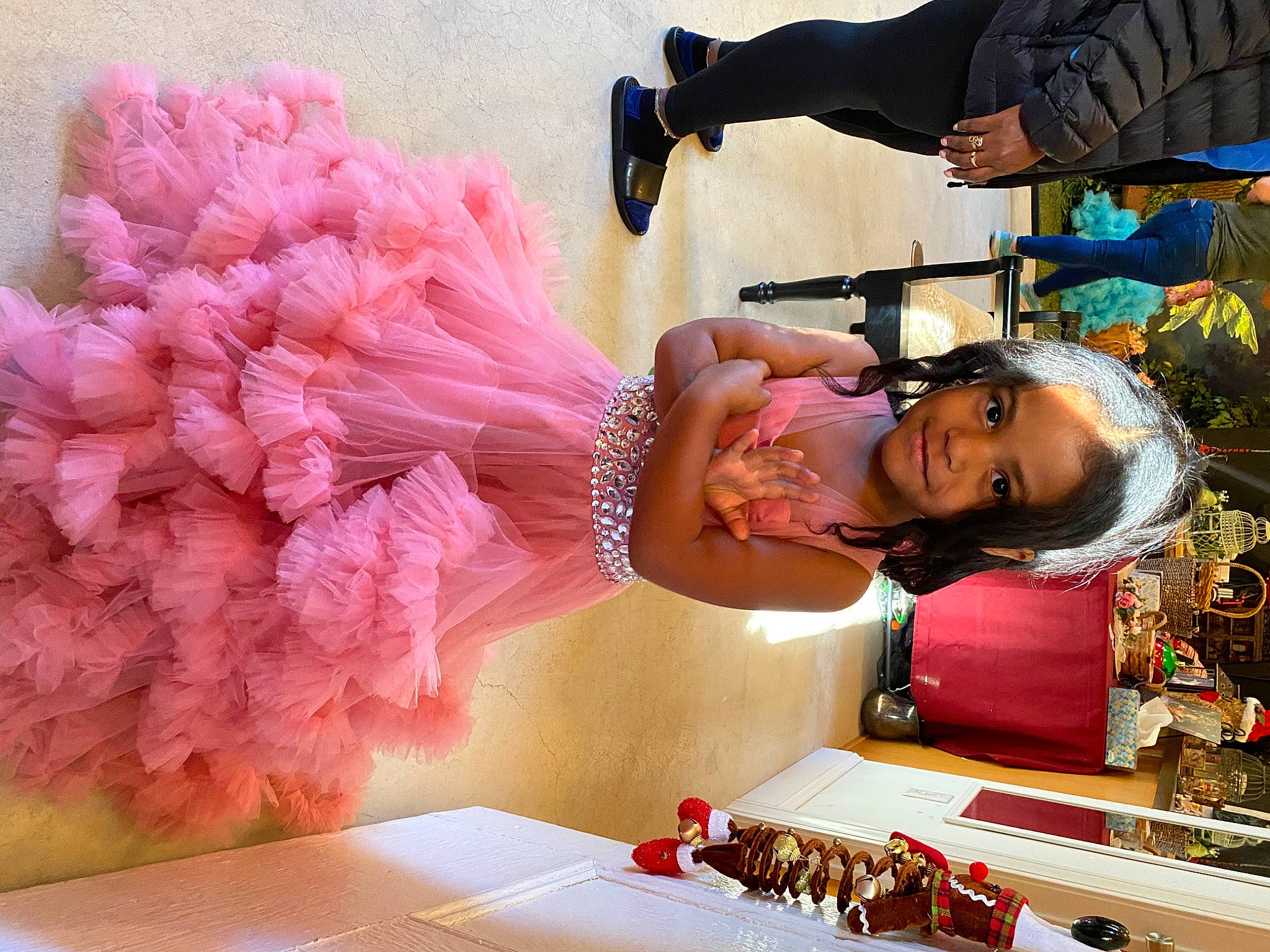 Katalina joined the competition — help win amazing prizes! artificial_flower, beauty, child, cut_flowers, dress, event, eyewear, fashion_design, fun, happy, joy, magenta, peach, person, petal, photograph, pink, plant, room, snapshot