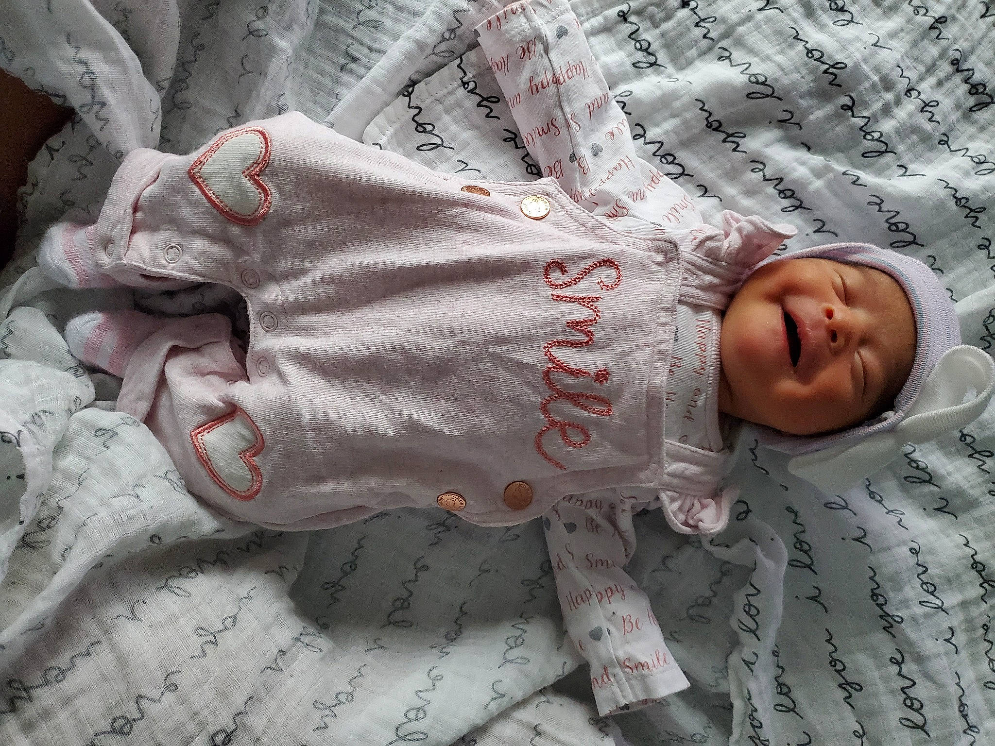 Adelina joined the competition — help win amazing prizes! baby, baby_products, baby_toddler_clothing, bedding, carmine, comfort, flesh, font, headwear, linens, paper, pattern, person, room, sleeve, textile, toddler