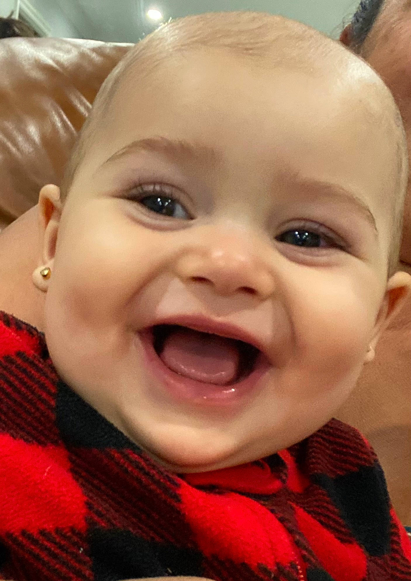 Kyra joined the competition — help win amazing prizes! baby, cheek, chin, ear, eyebrow, facial_expression, fun, gesture, happy, head, iris, jaw, lip, mouth, nose, person, skin, smile, toddler, tongue