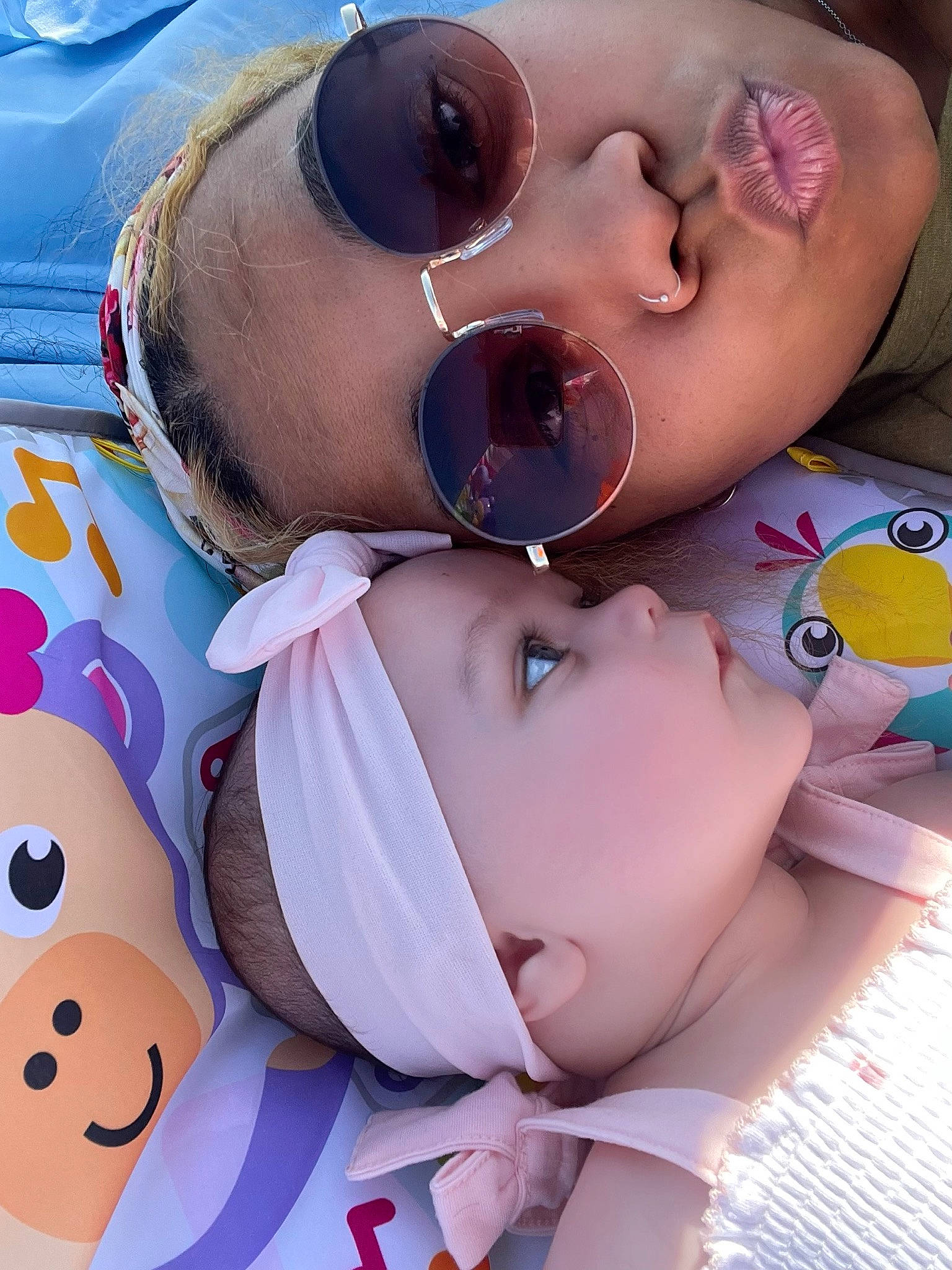 Saylor joined the competition — help win amazing prizes! beauty, cheek, chin, eyelash, eyewear, facial_expression, gesture, glasses, goggles, happy, headwear, lip, mouth, nose, person, photograph, pink, skin, sunglasses, textile